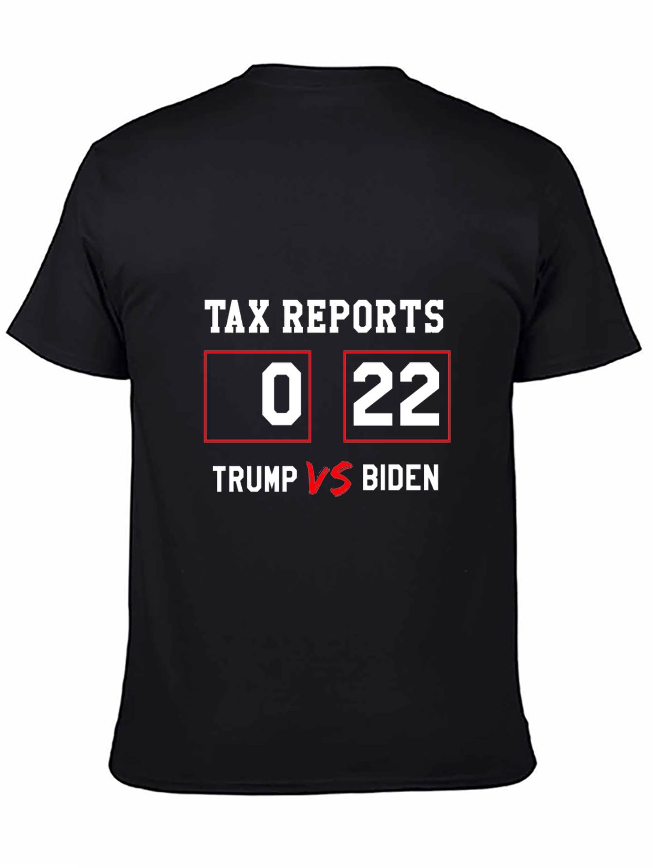Tax Report Trump vs Biden Graphic T-Shirt