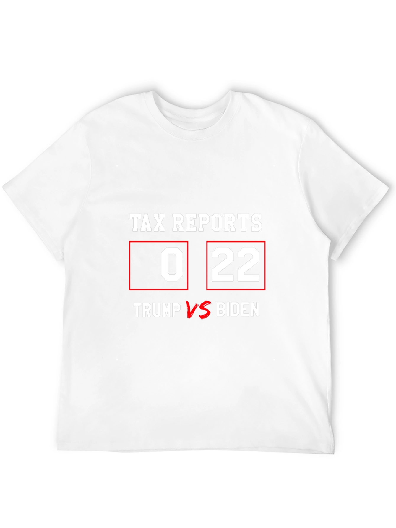 Tax Report Trump vs Biden Graphic T-Shirt