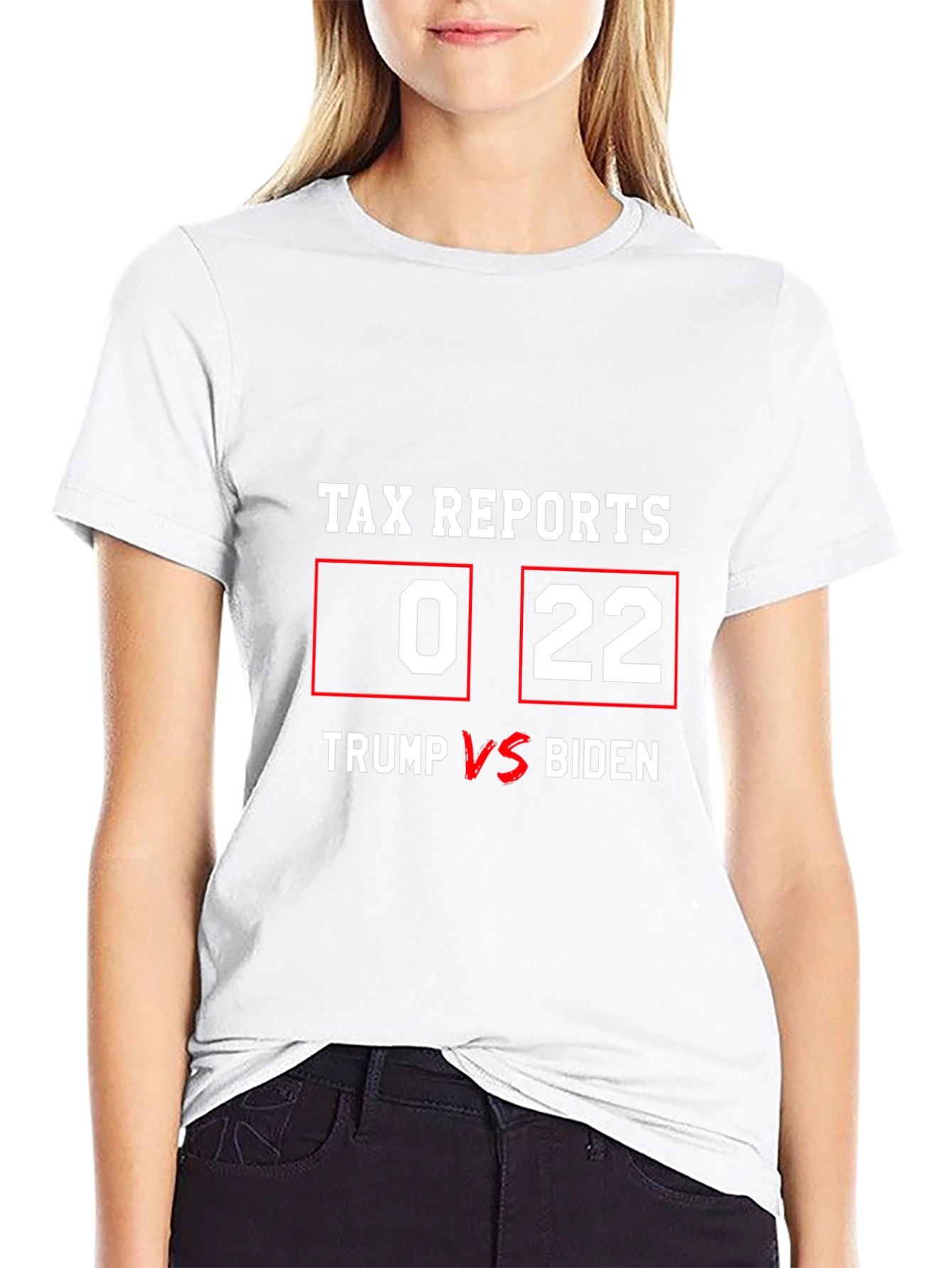 Tax Report Trump vs Biden Graphic T-Shirt