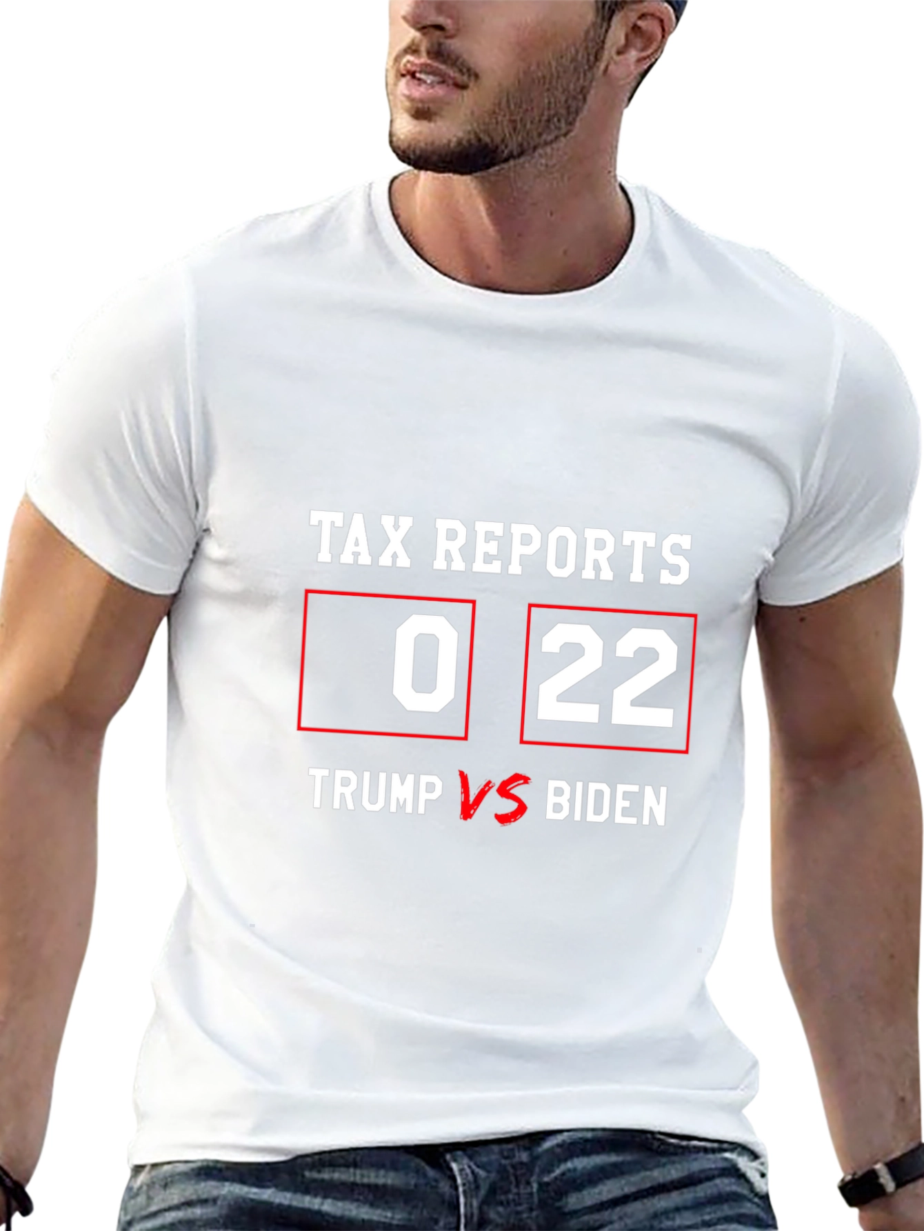 Tax Report Trump vs Biden Graphic T-Shirt