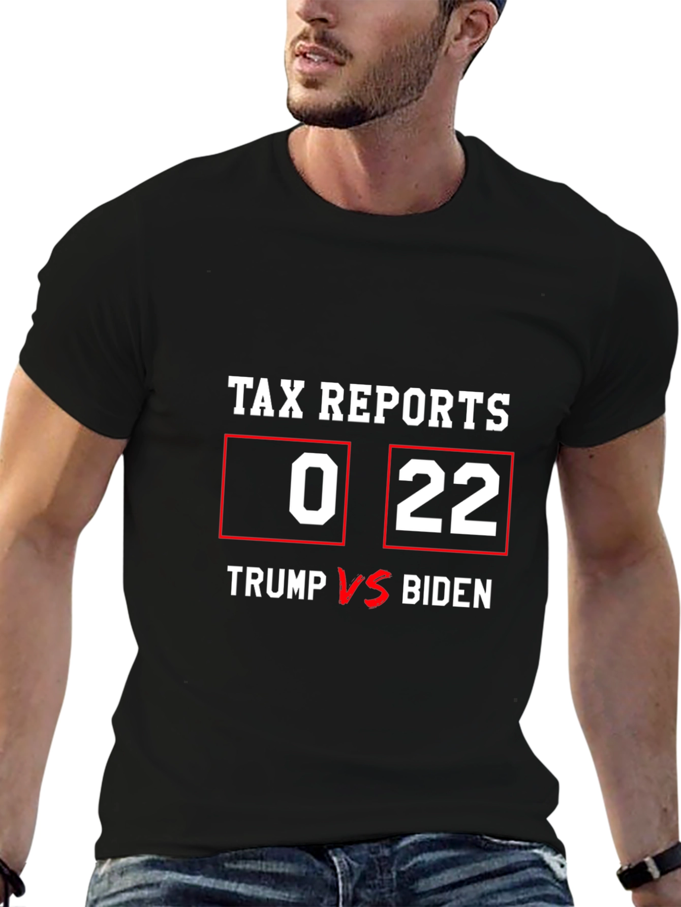 Tax Report Trump vs Biden Graphic T-Shirt