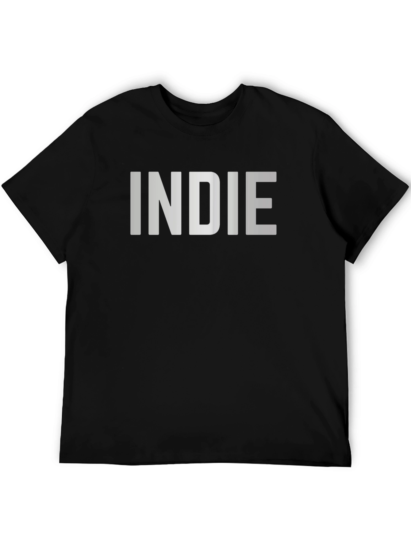 Indie Graphic Tee - Black Unisex Cotton T-Shirt