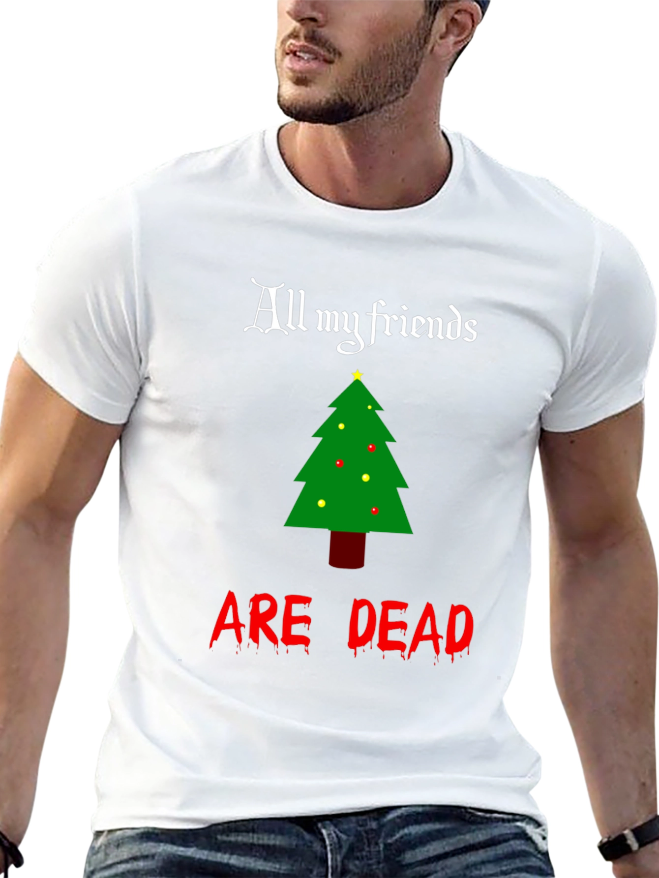 All My Friends Are Dead Christmas T-Shirt