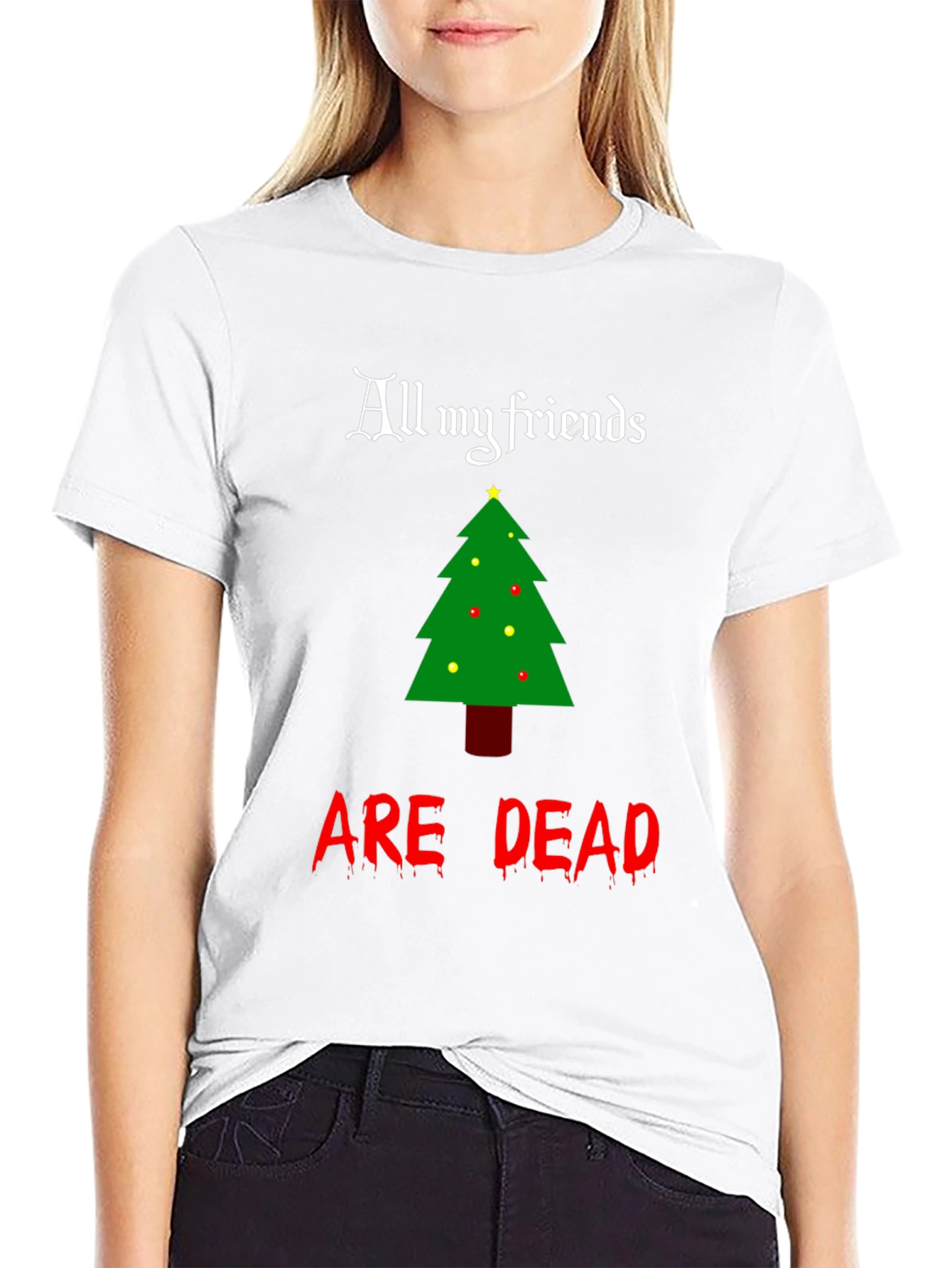 All My Friends Are Dead Christmas T-Shirt