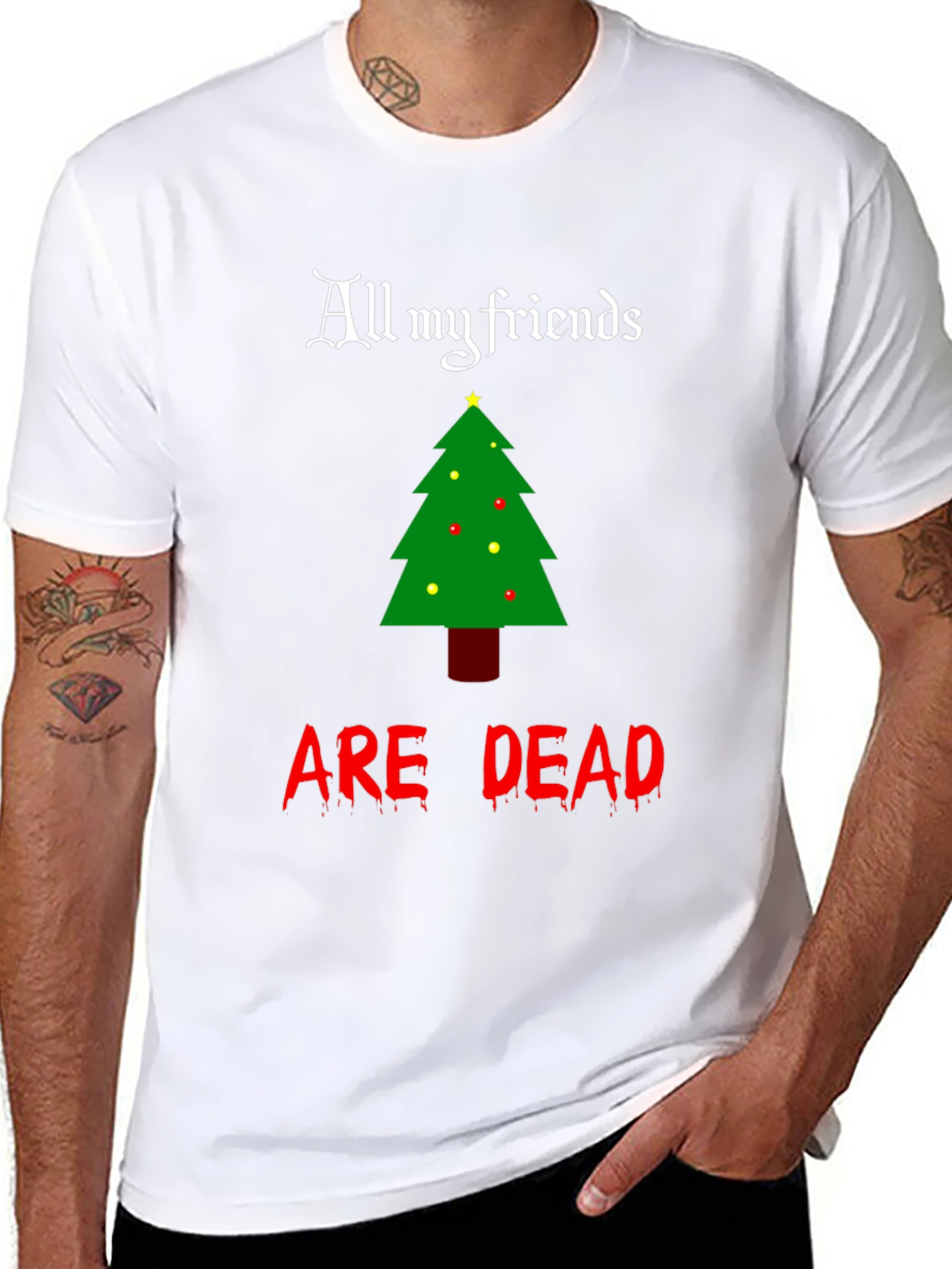 All My Friends Are Dead Christmas T-Shirt