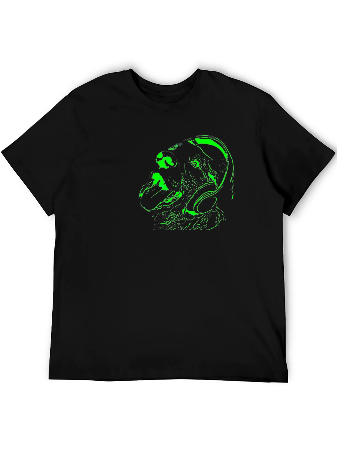 Dog DJ Graphic Tee - Black T-Shirt