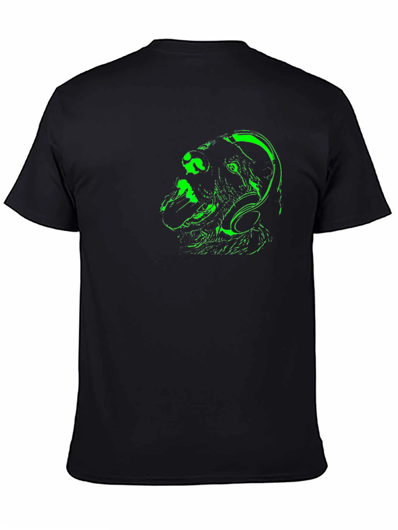 Dog DJ Graphic Tee - Black T-Shirt