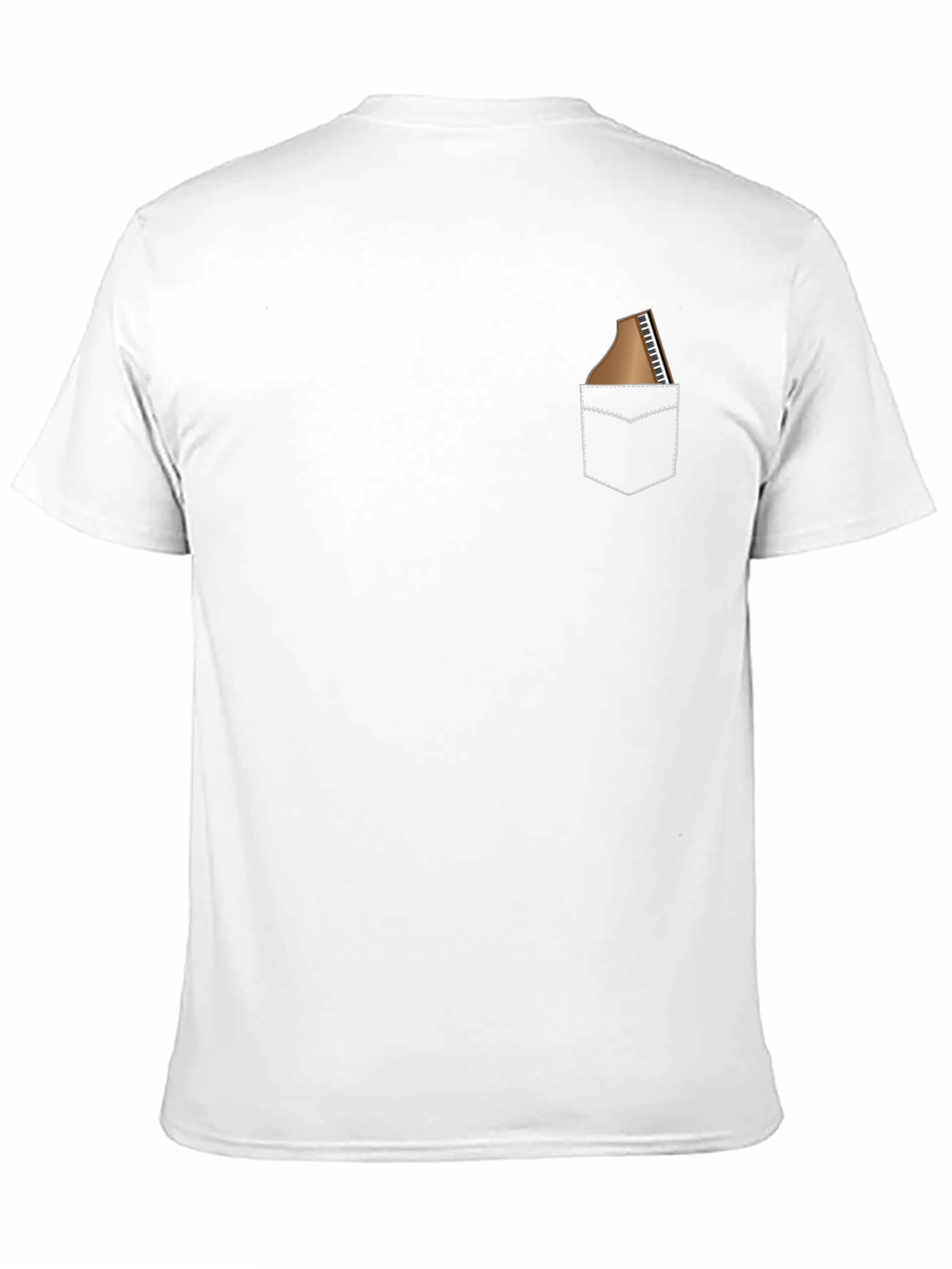 Piano Pocket Tee - Stylish Music Lovers T-Shirt