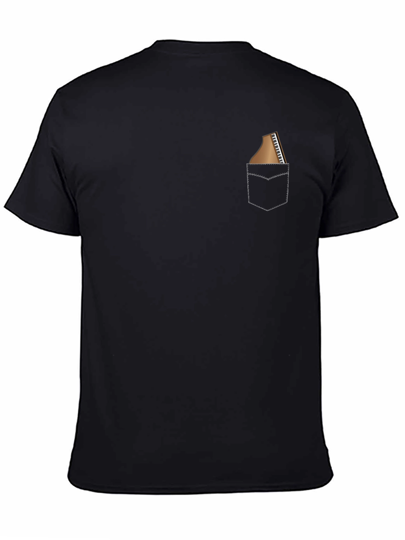 Piano Pocket Tee - Stylish Music Lovers T-Shirt