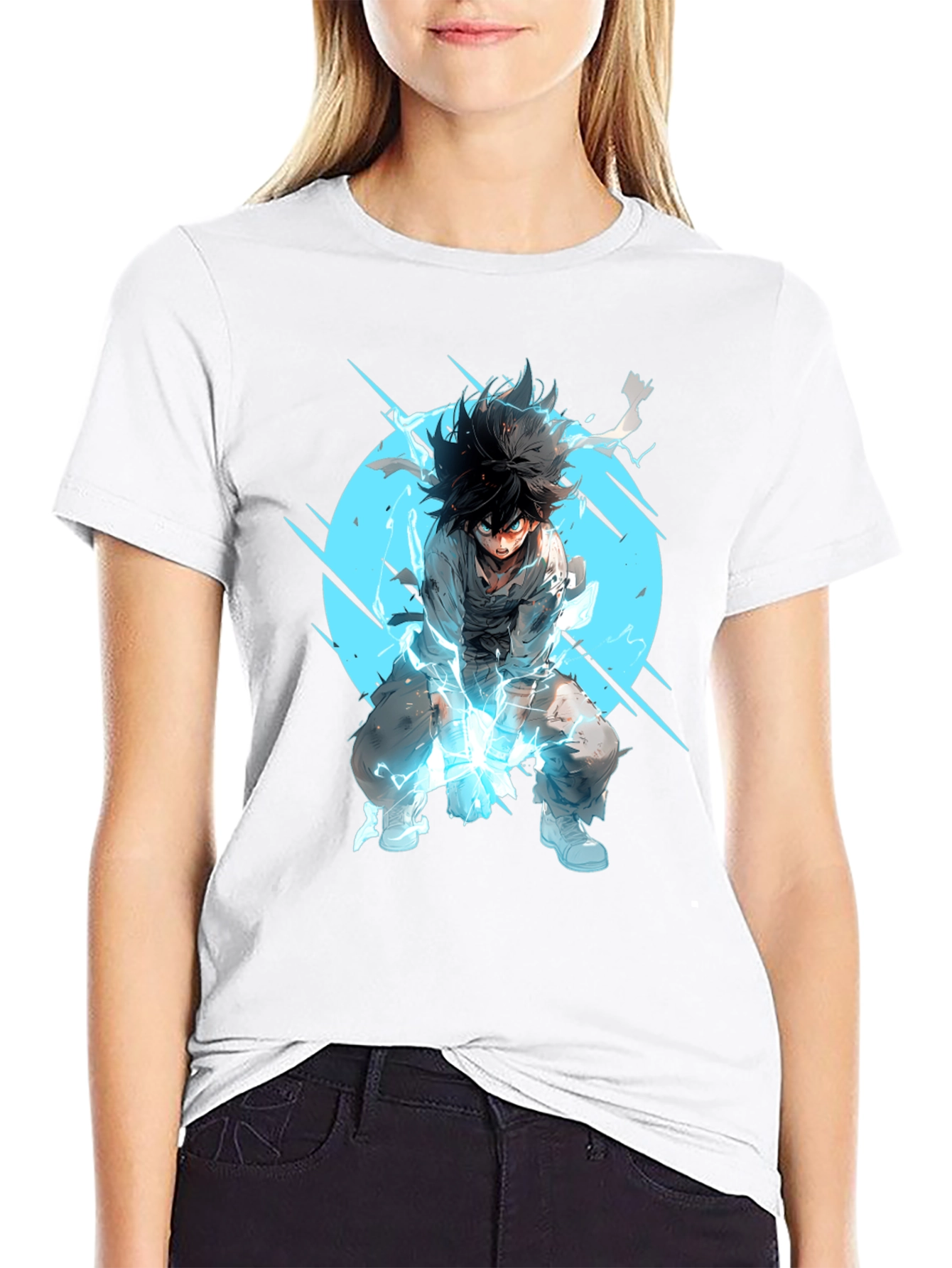 Anime Hero Black T-Shirt
