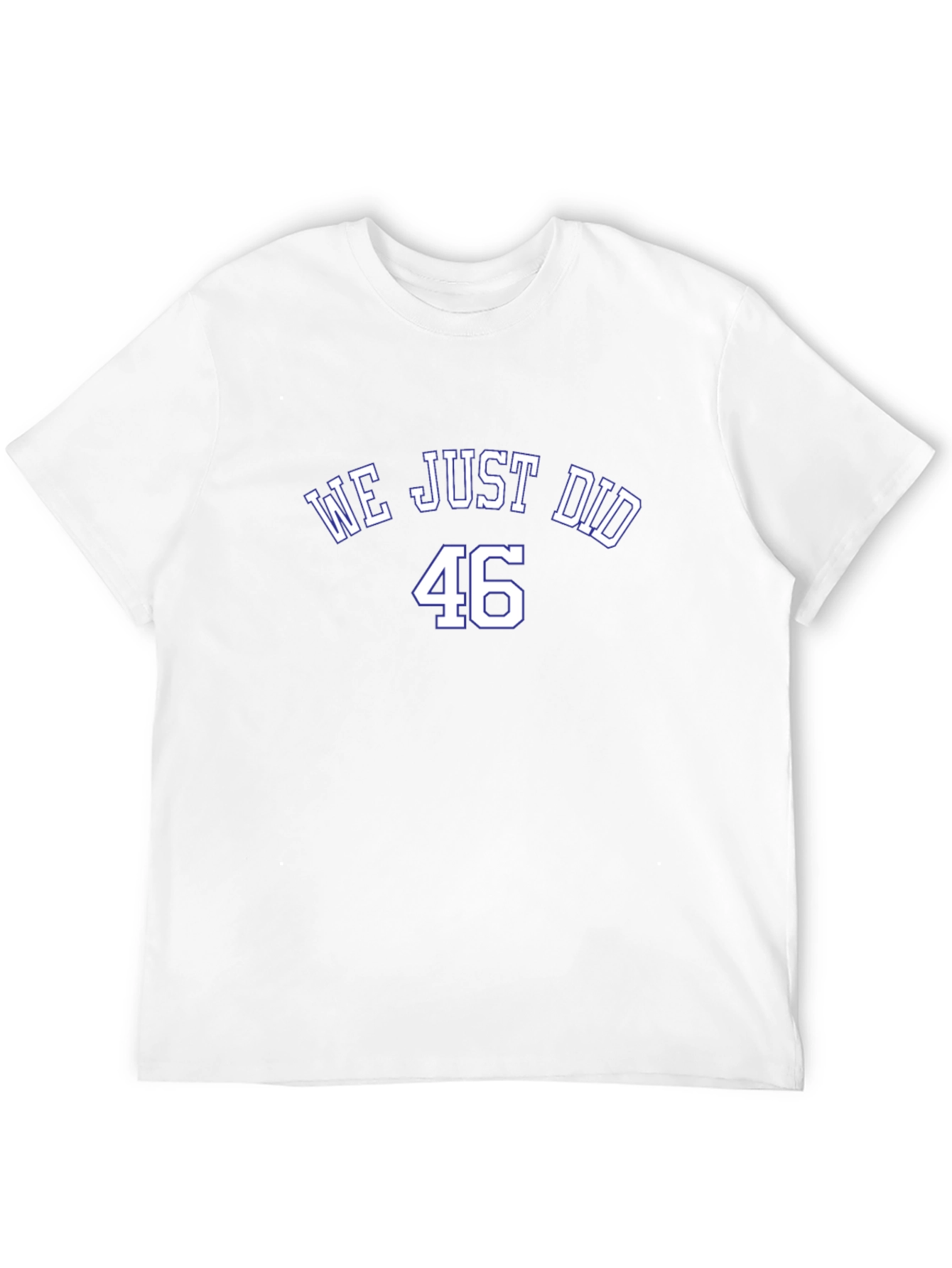 We Just Did 46 T-Shirt - Black Cotton Blend