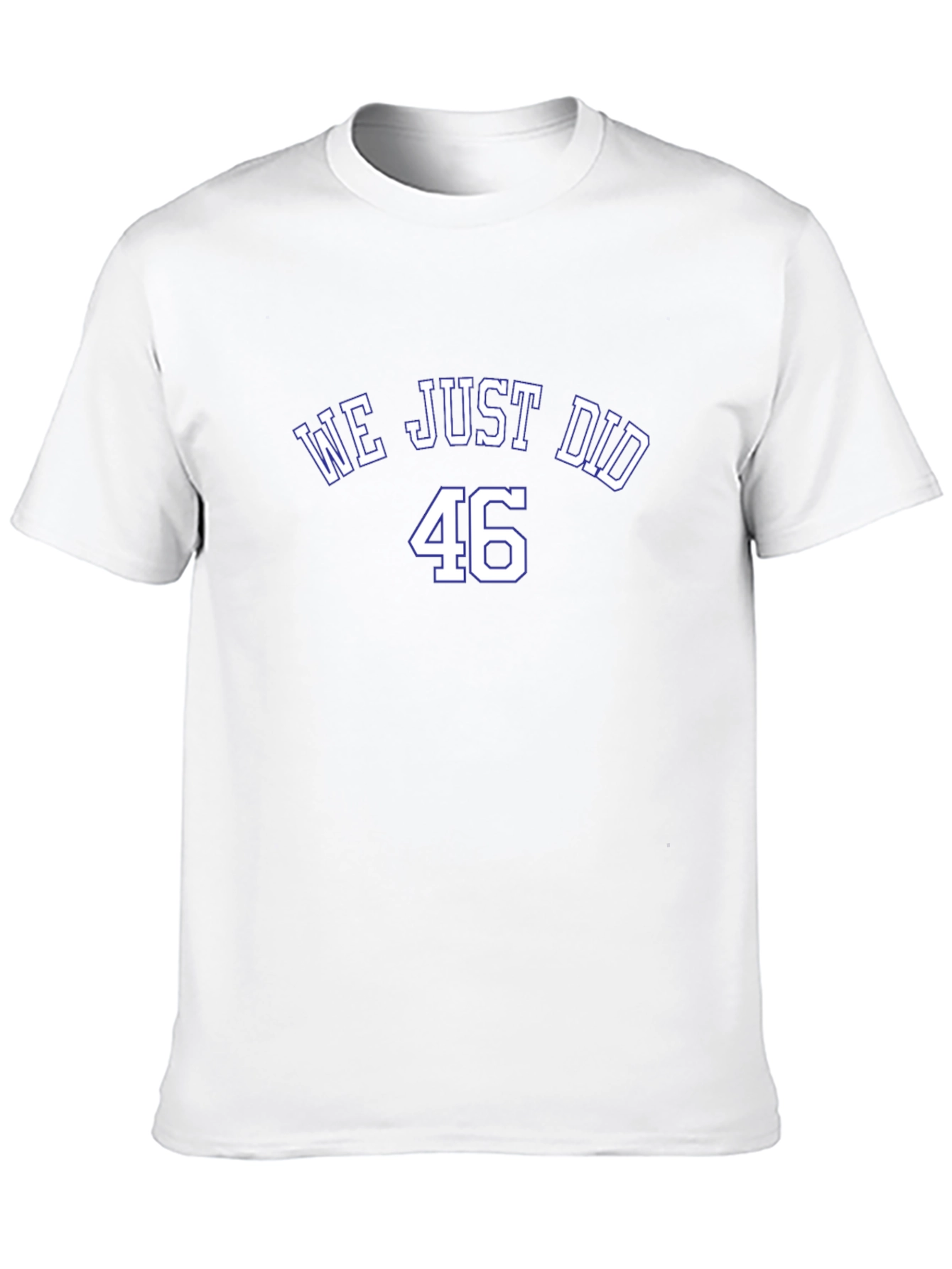 We Just Did 46 T-Shirt - Black Cotton Blend