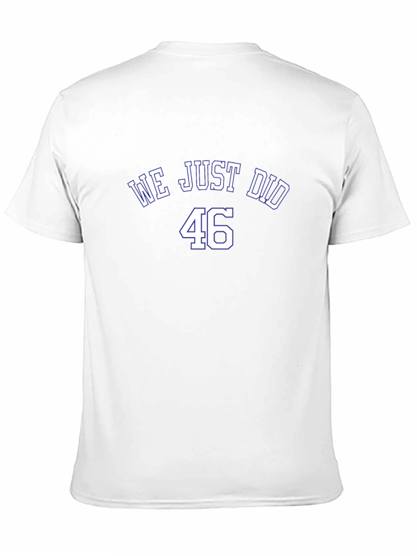 We Just Did 46 T-Shirt - Black Cotton Blend