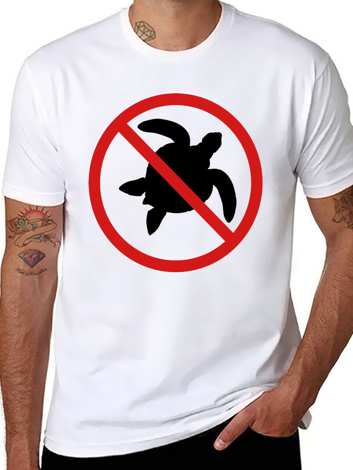 Black No Turtle T-Shirt