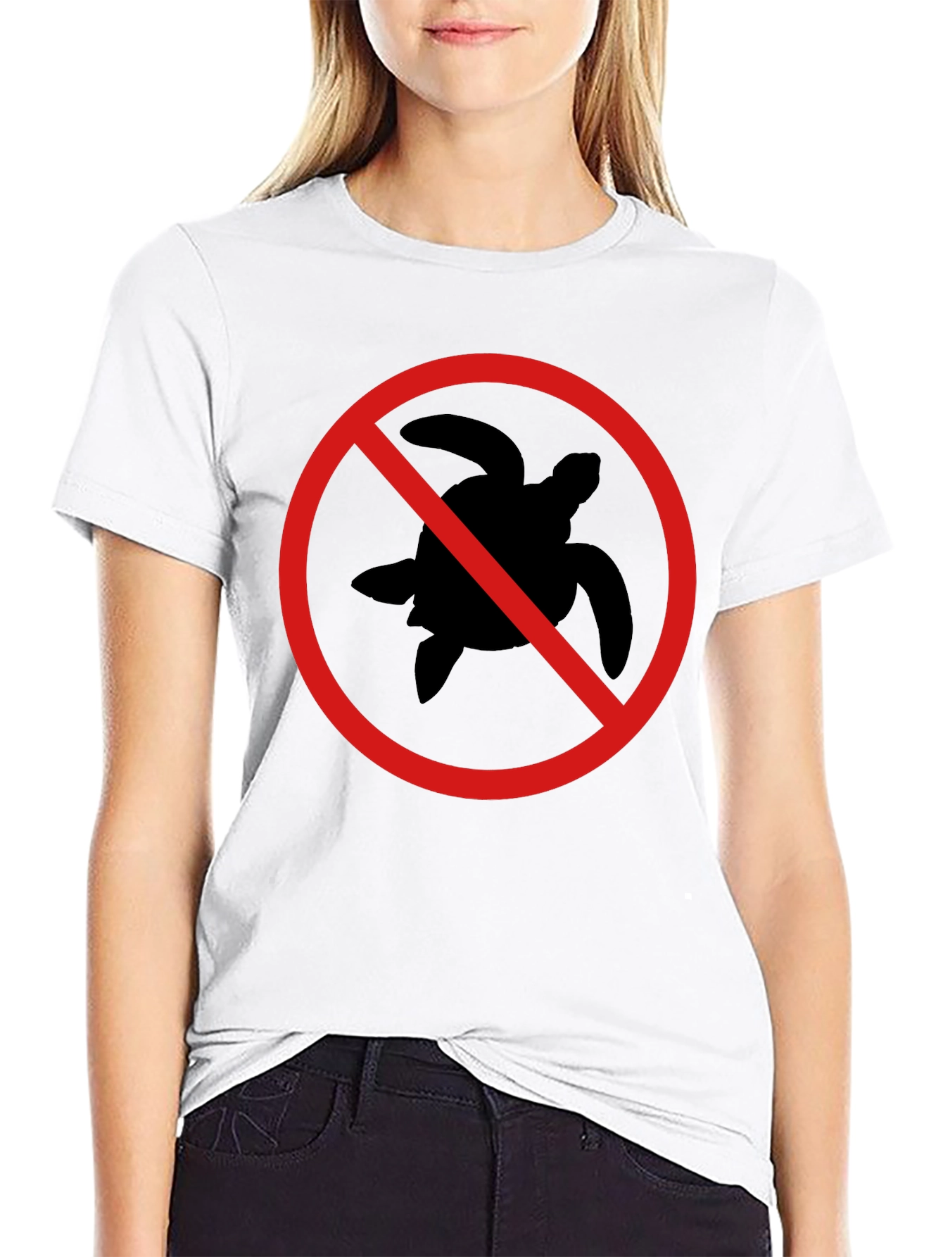 Black No Turtle T-Shirt