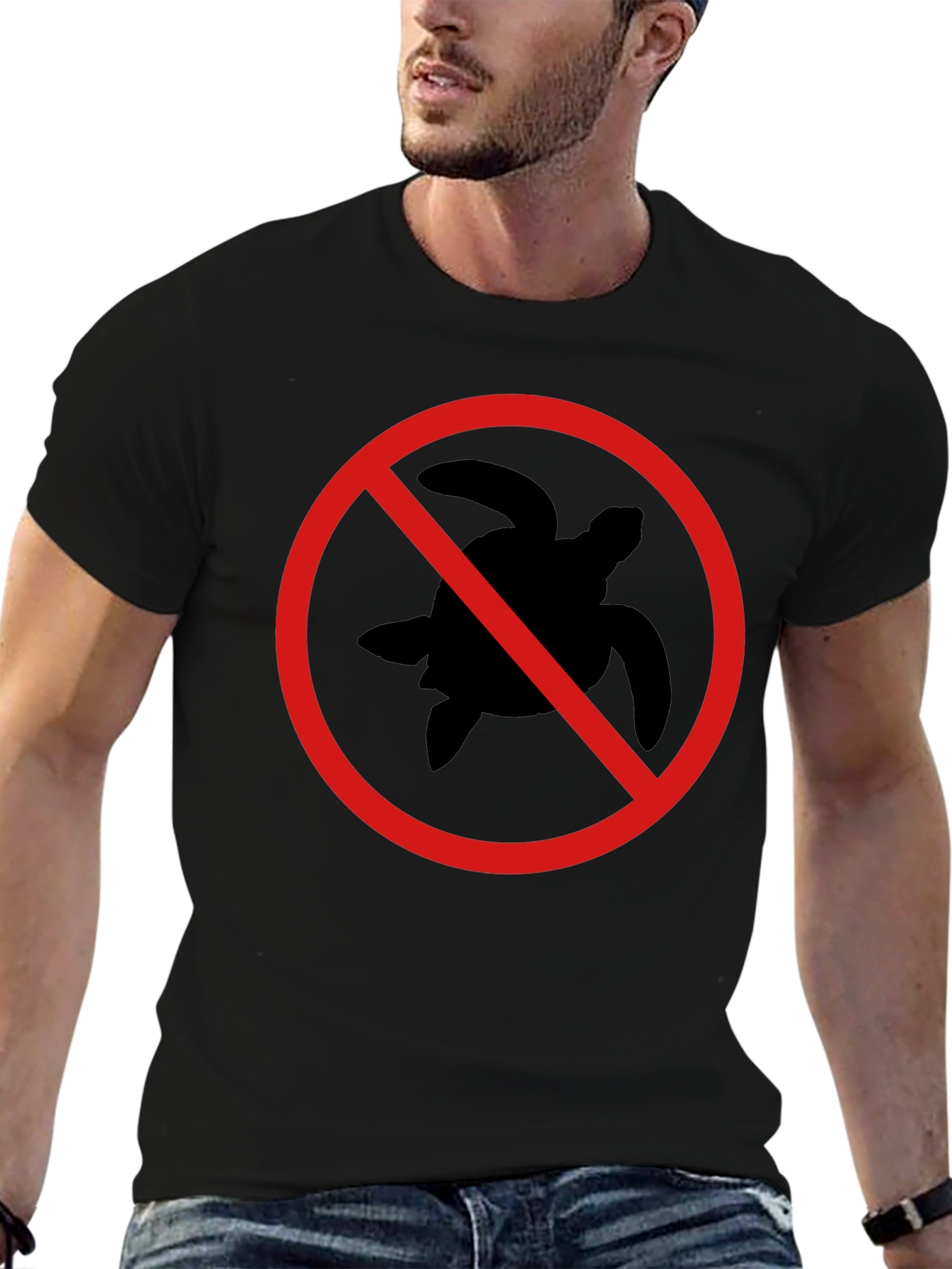 Black No Turtle T-Shirt
