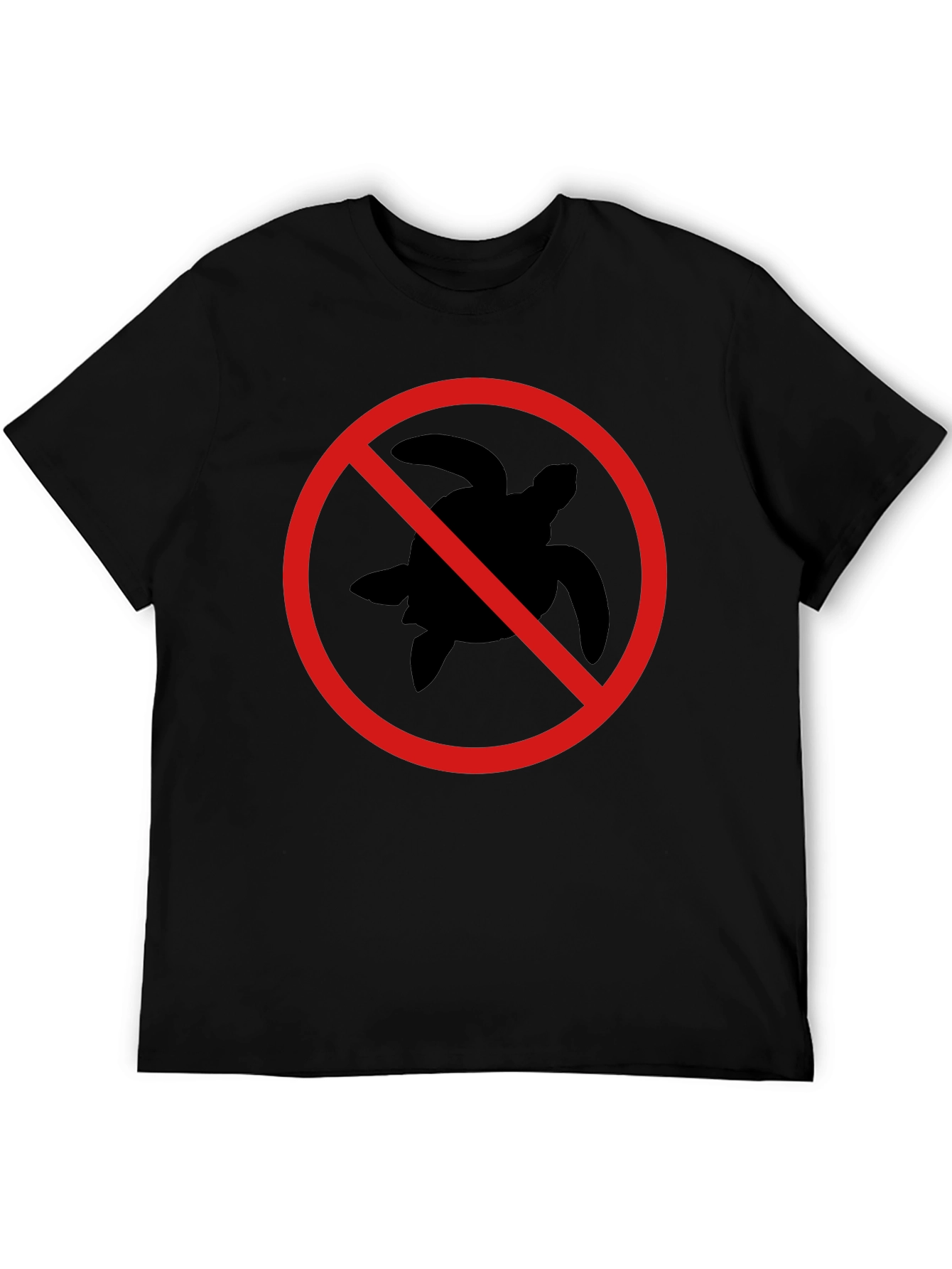 Black No Turtle T-Shirt