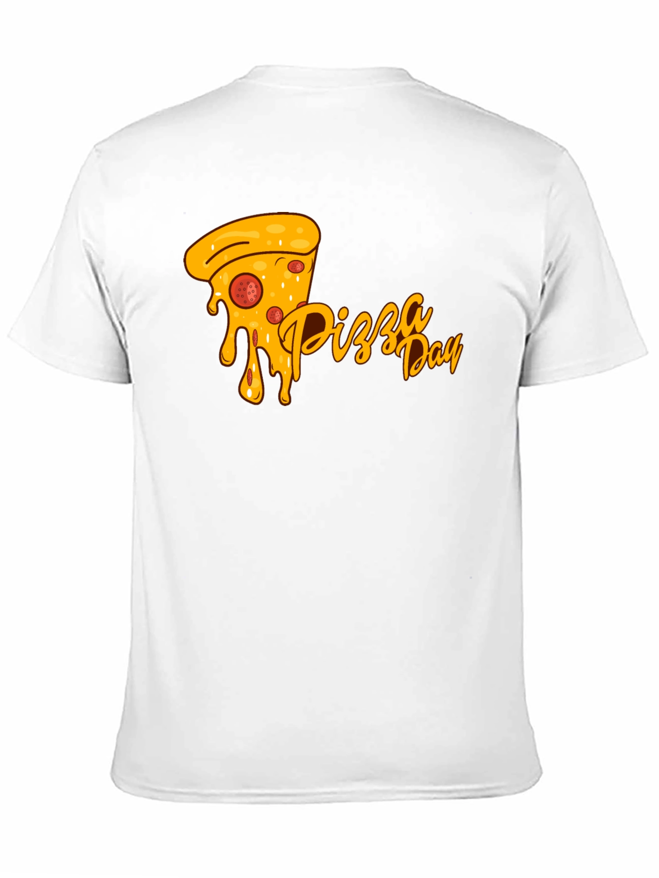 Pizza Day Graphic Tee - Black Cotton Comfort