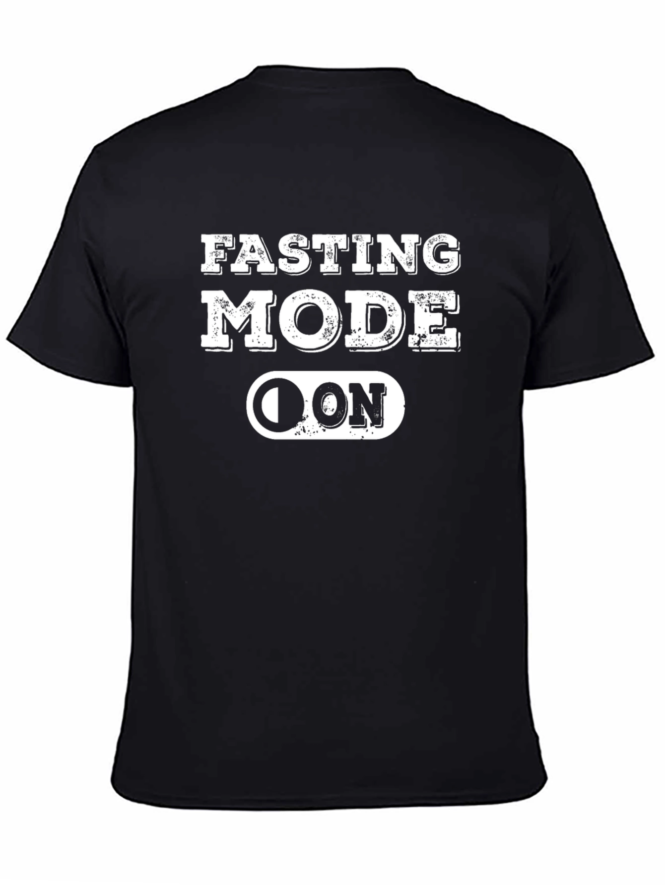 Fasting Mode On Black Graphic Tee