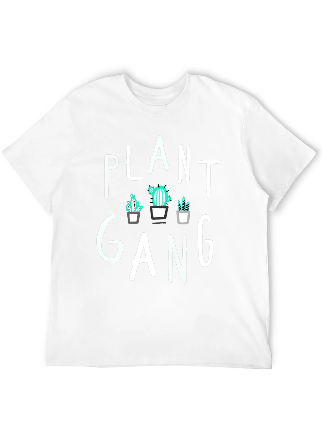 Plant Gang Graphic Tee - Trendy Cactus T-Shirt