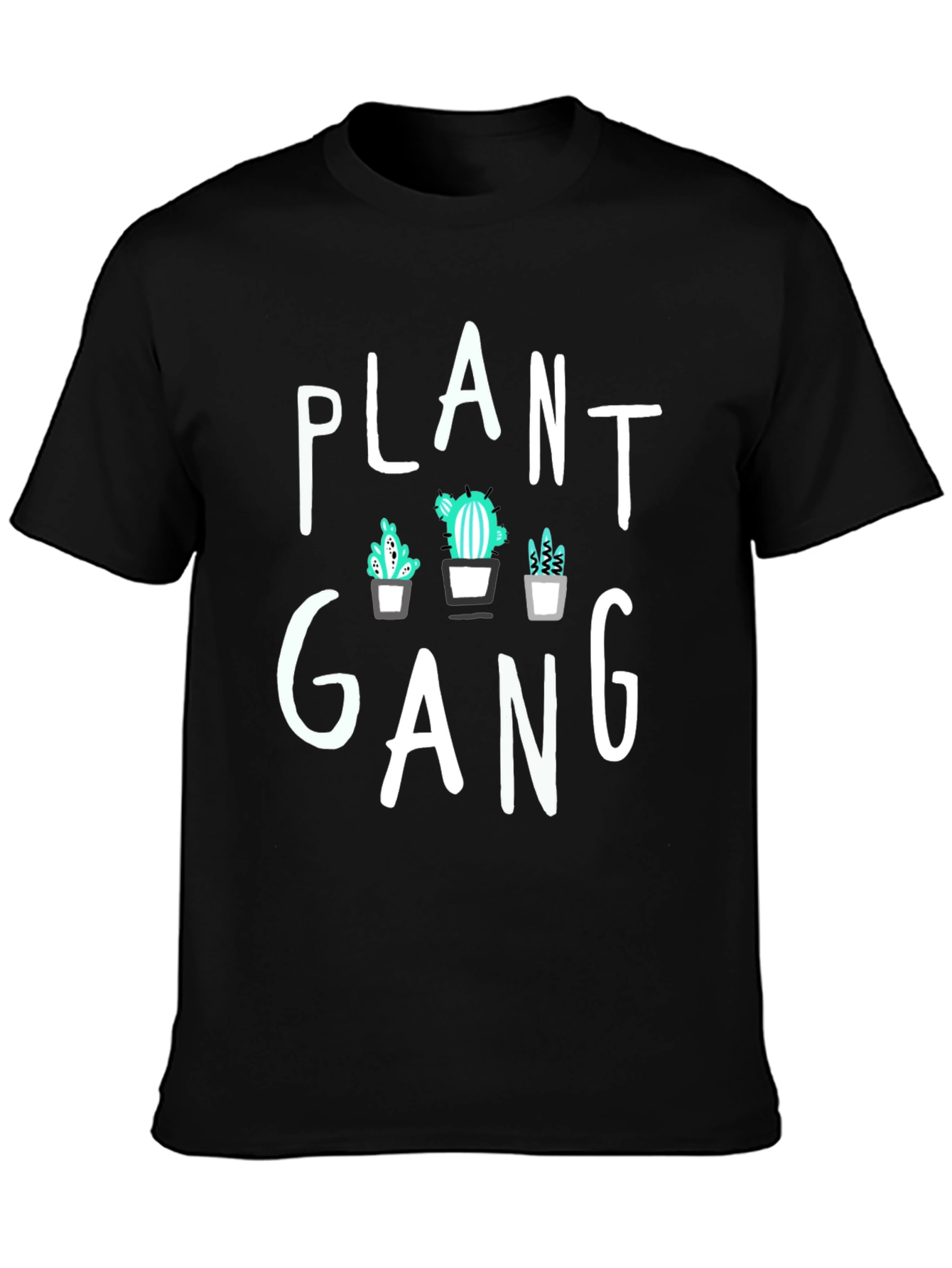 Plant Gang Graphic Tee - Trendy Cactus T-Shirt