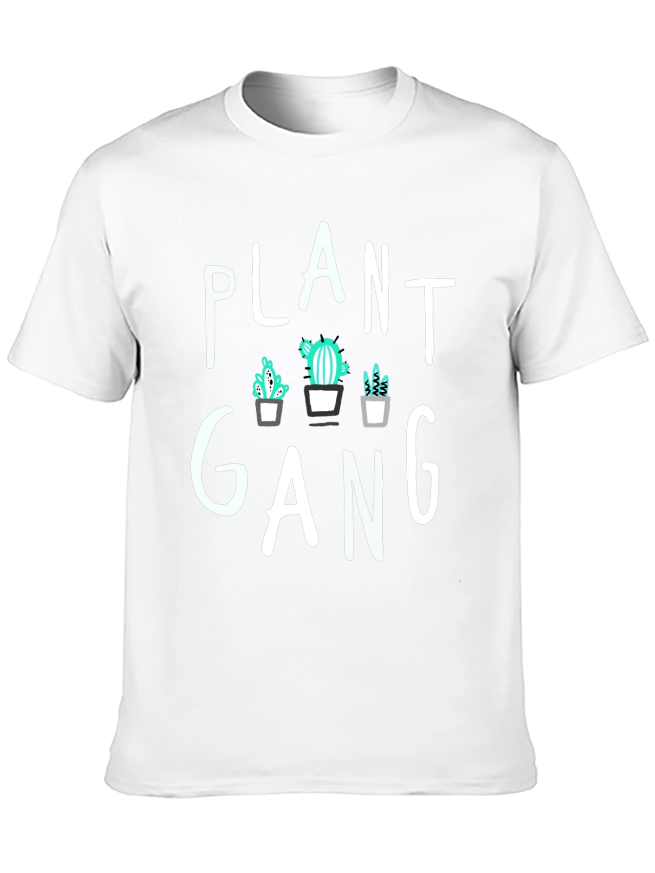 Plant Gang Graphic Tee - Trendy Cactus T-Shirt