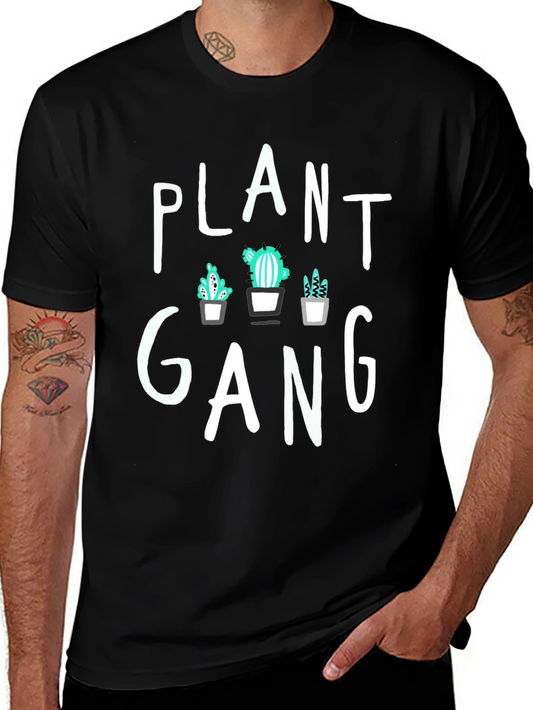 Plant Gang Graphic Tee - Trendy Cactus T-Shirt