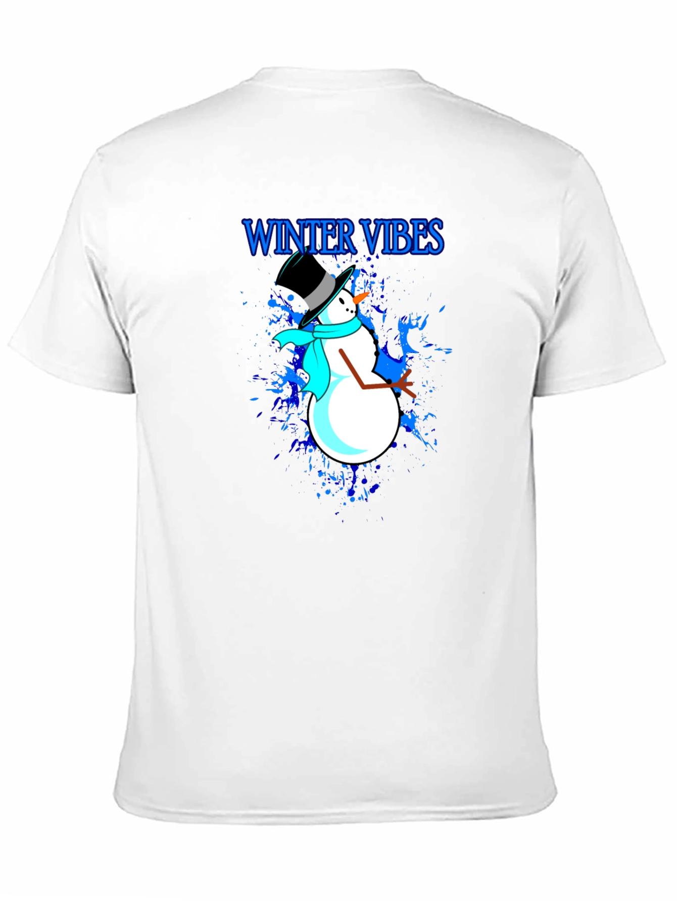 Winter Vibes Snowman Graphic T-Shirt