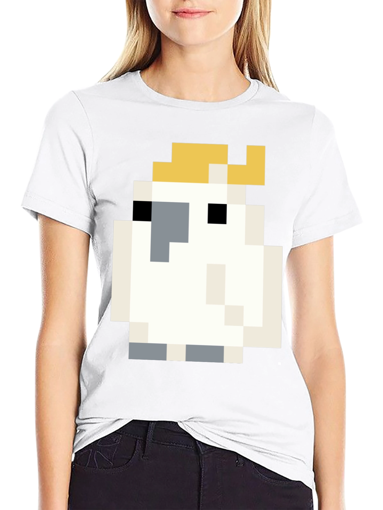 Pixelated Cute Chicken T-Shirt - Fun & Stylish
