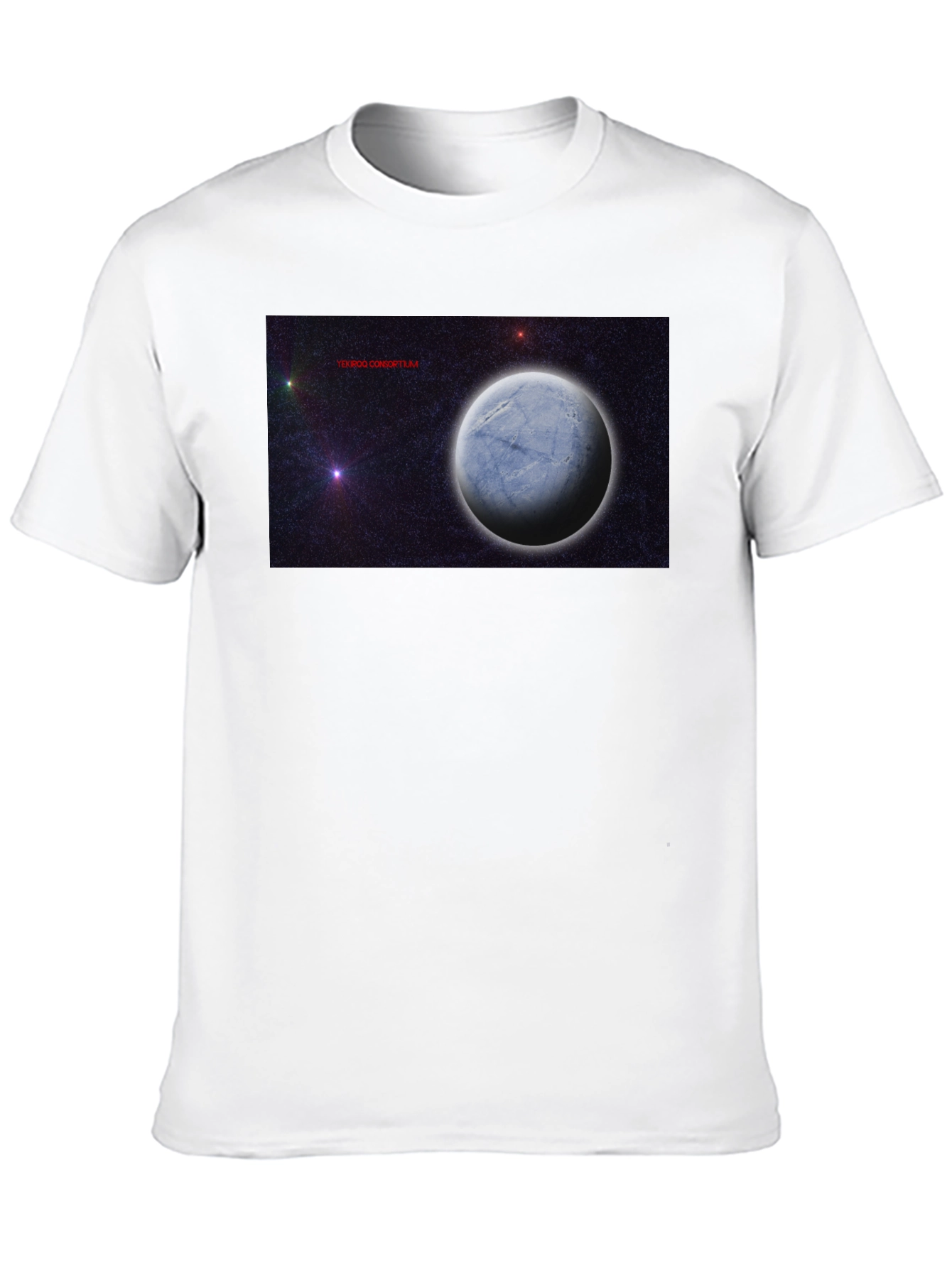 Cosmic Planet Graphic Tee - Black Unisex T-Shirt