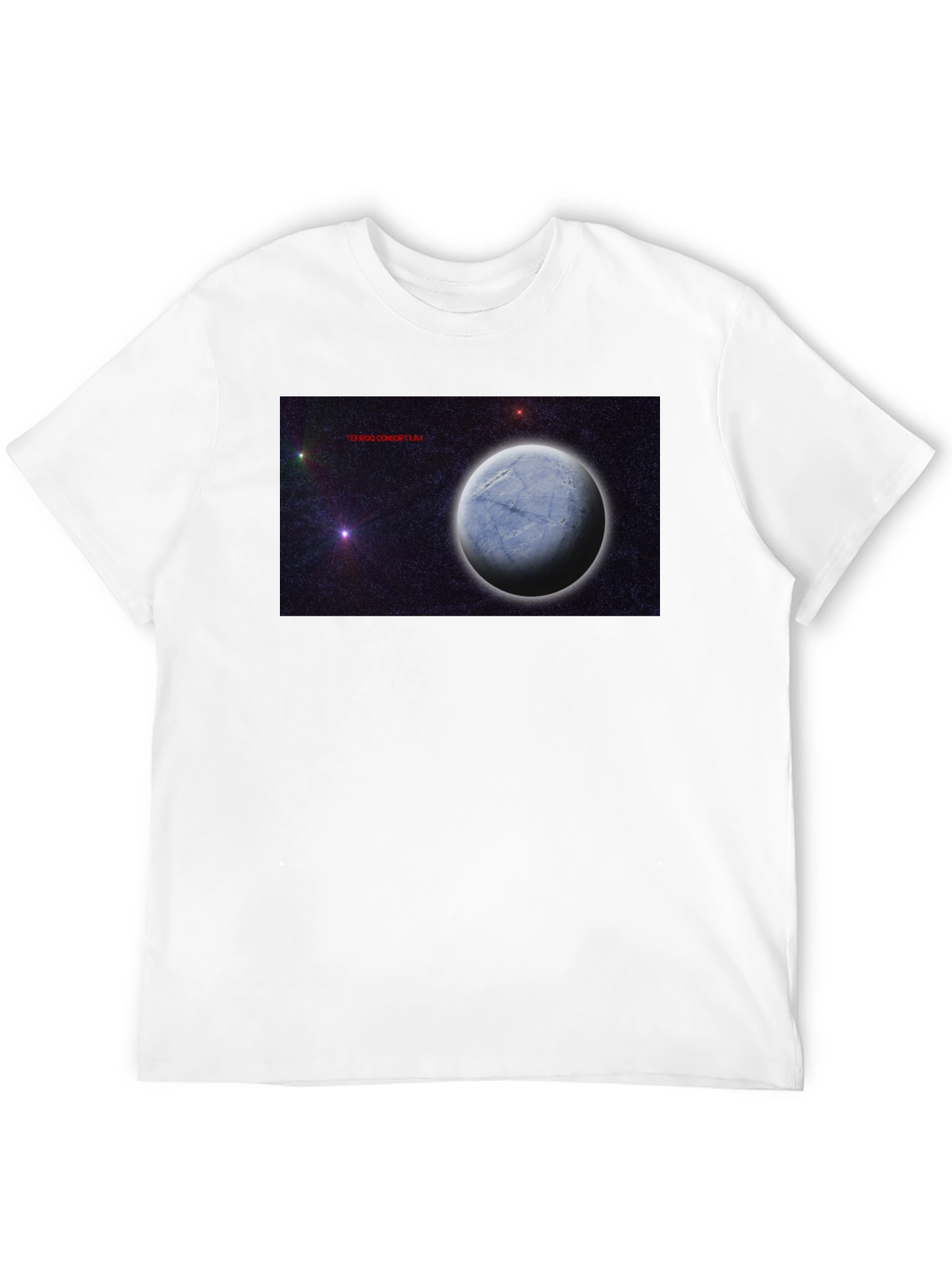 Cosmic Planet Graphic Tee - Black Unisex T-Shirt