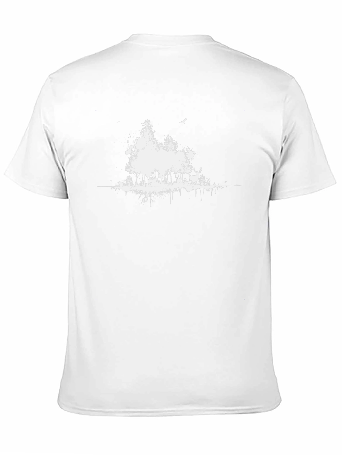 Black Forest Graphic Tee - Nature Inspired Design