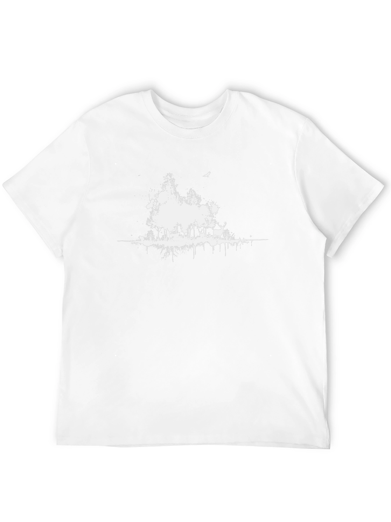 Black Forest Graphic Tee - Nature Inspired Design