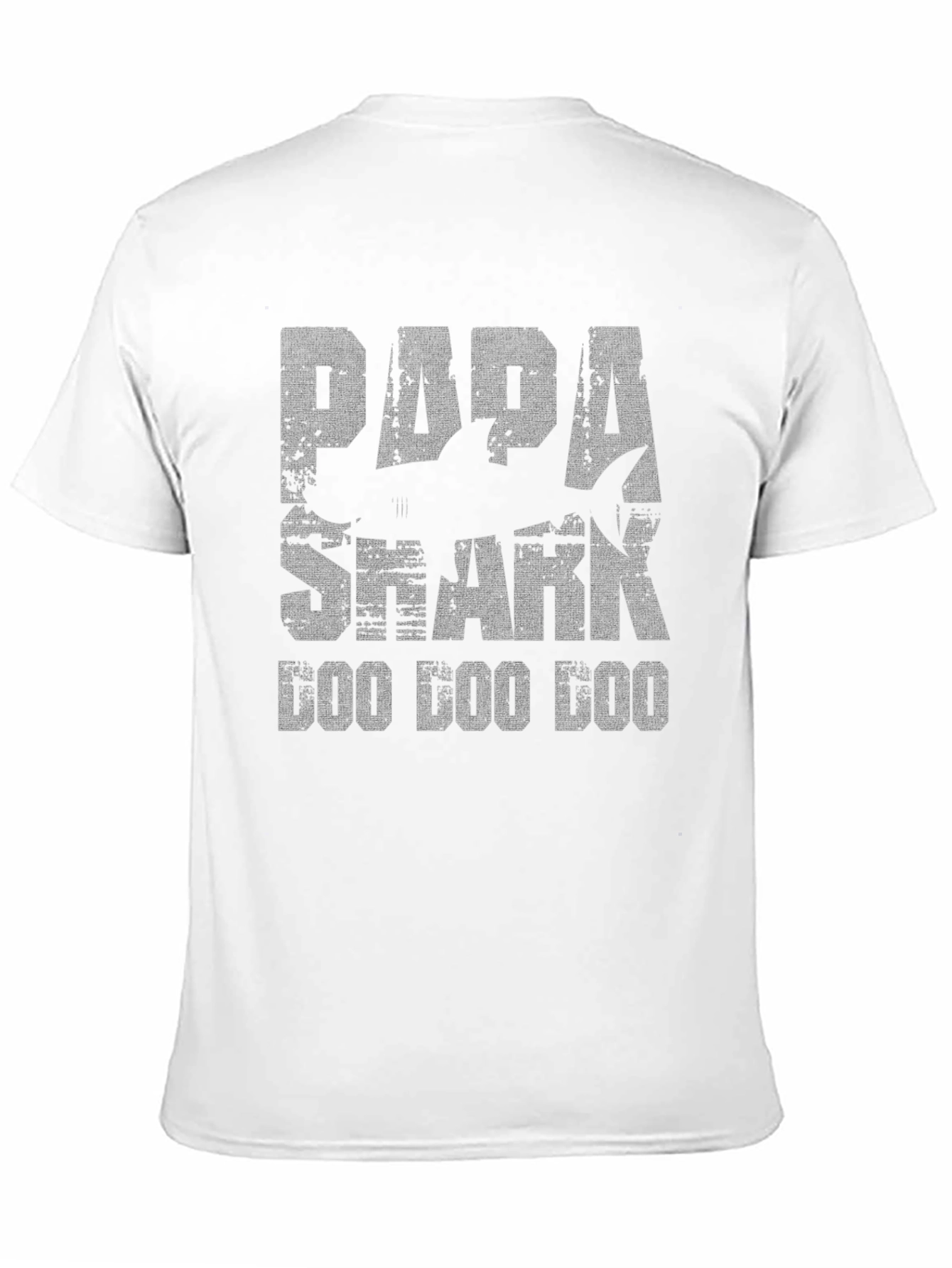 Papa Shark Doo Doo Doo Black Graphic T-Shirt