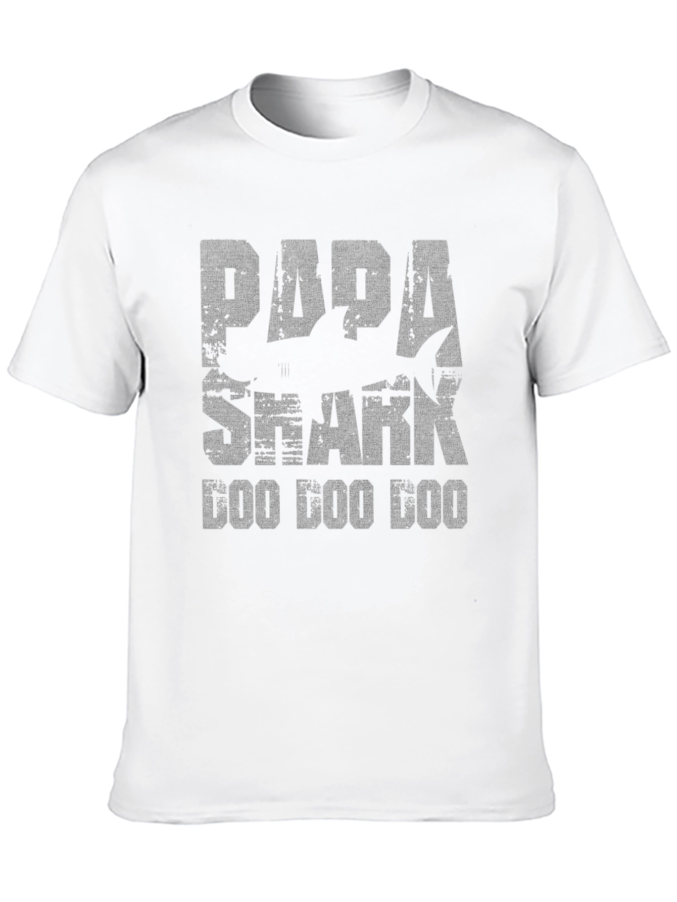 Papa Shark Doo Doo Doo Black Graphic T-Shirt