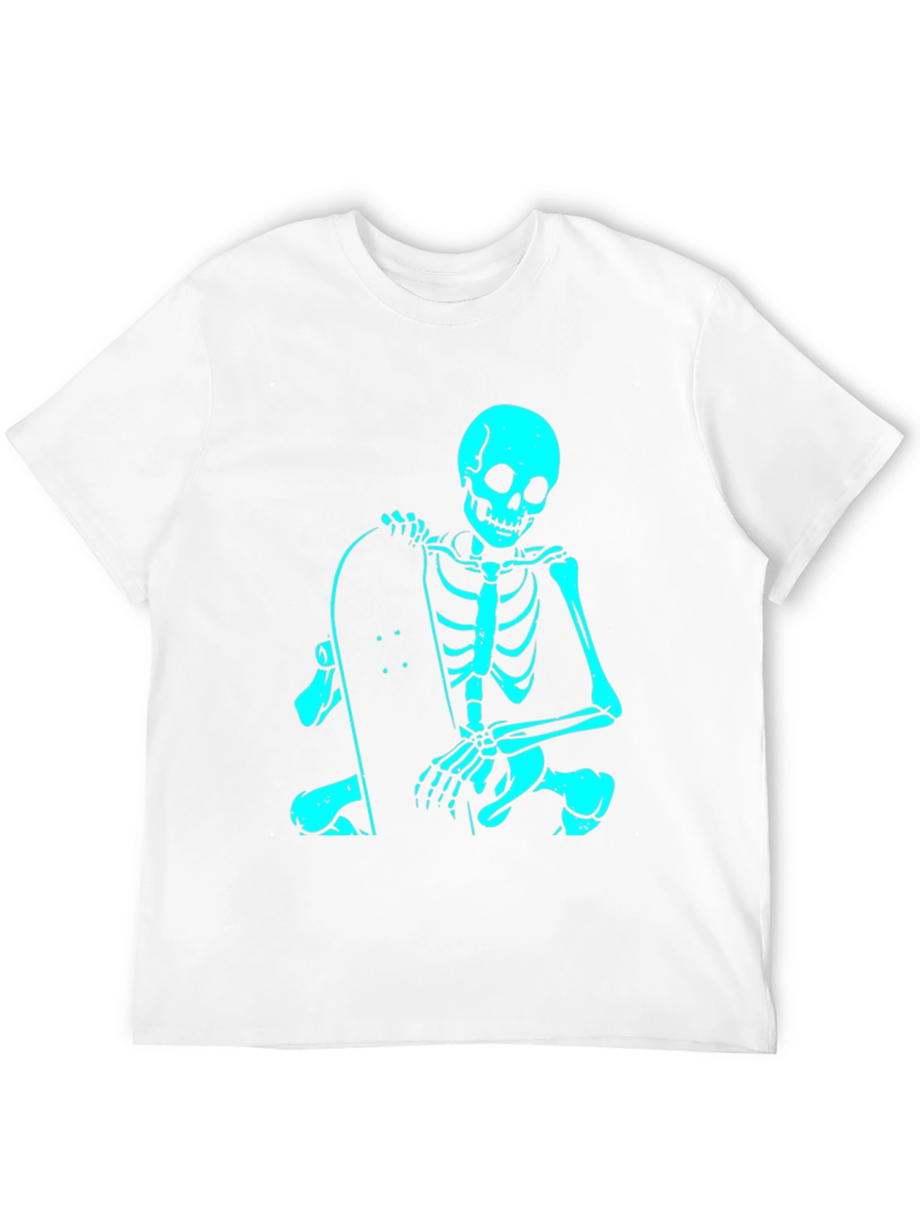 Skeleton Skateboarder Black T-Shirt