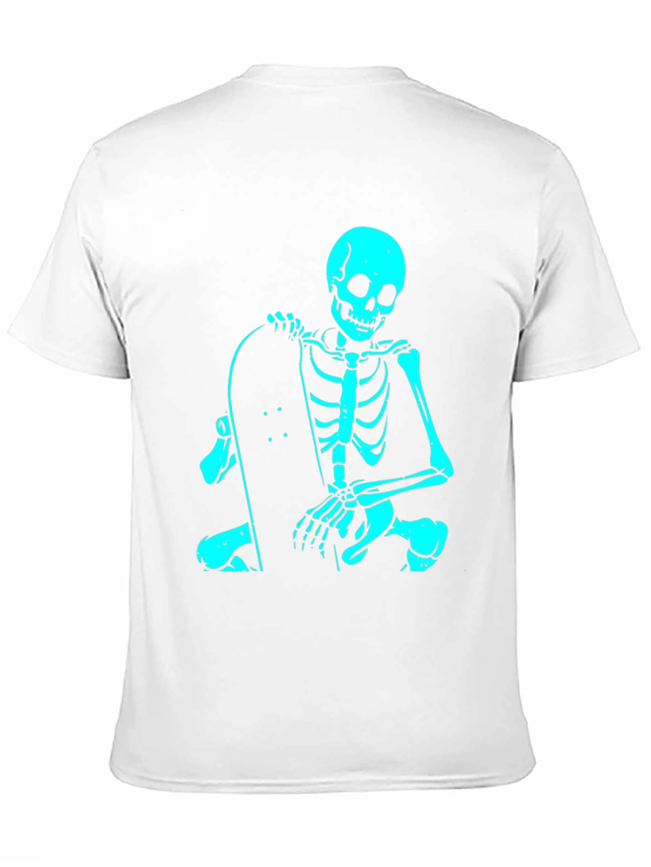 Skeleton Skateboarder Black T-Shirt