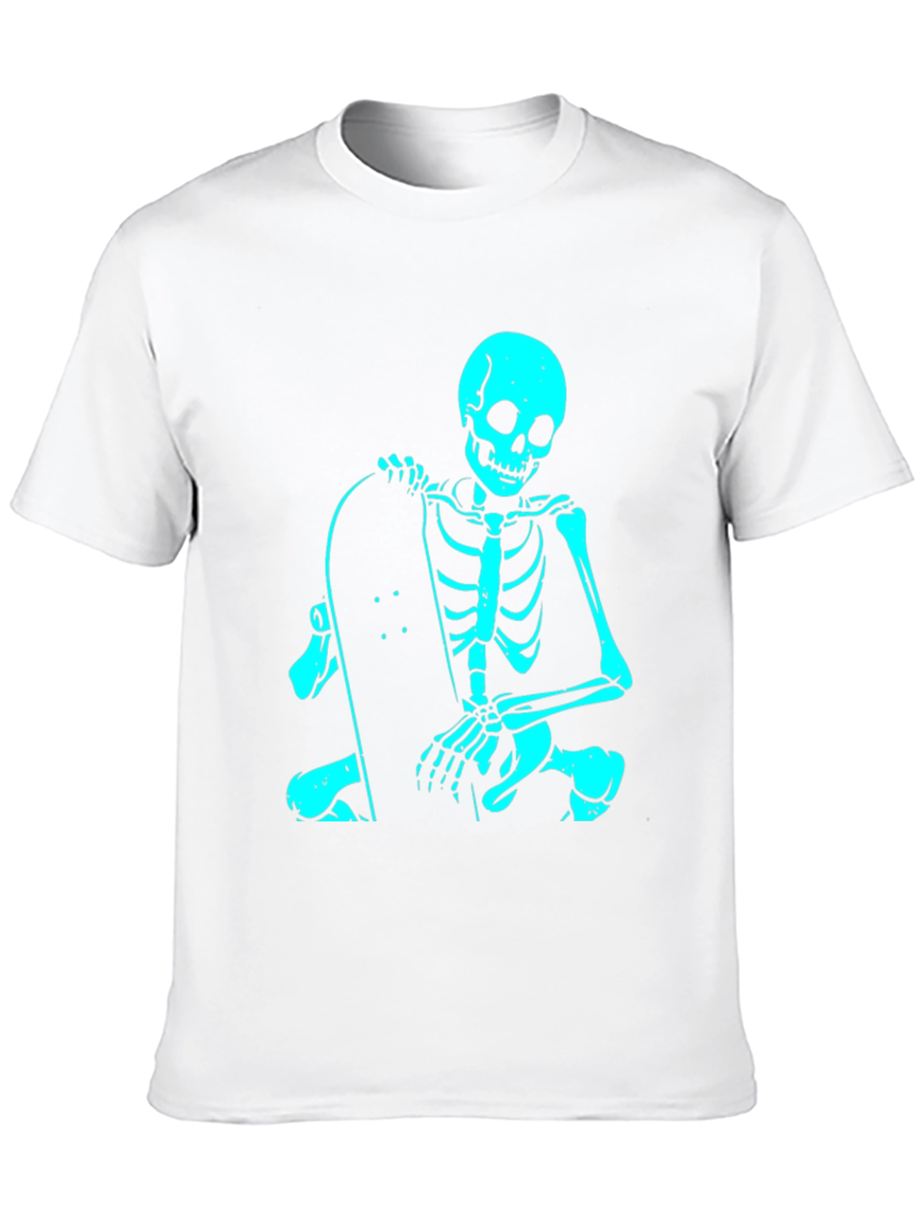 Skeleton Skateboarder Black T-Shirt