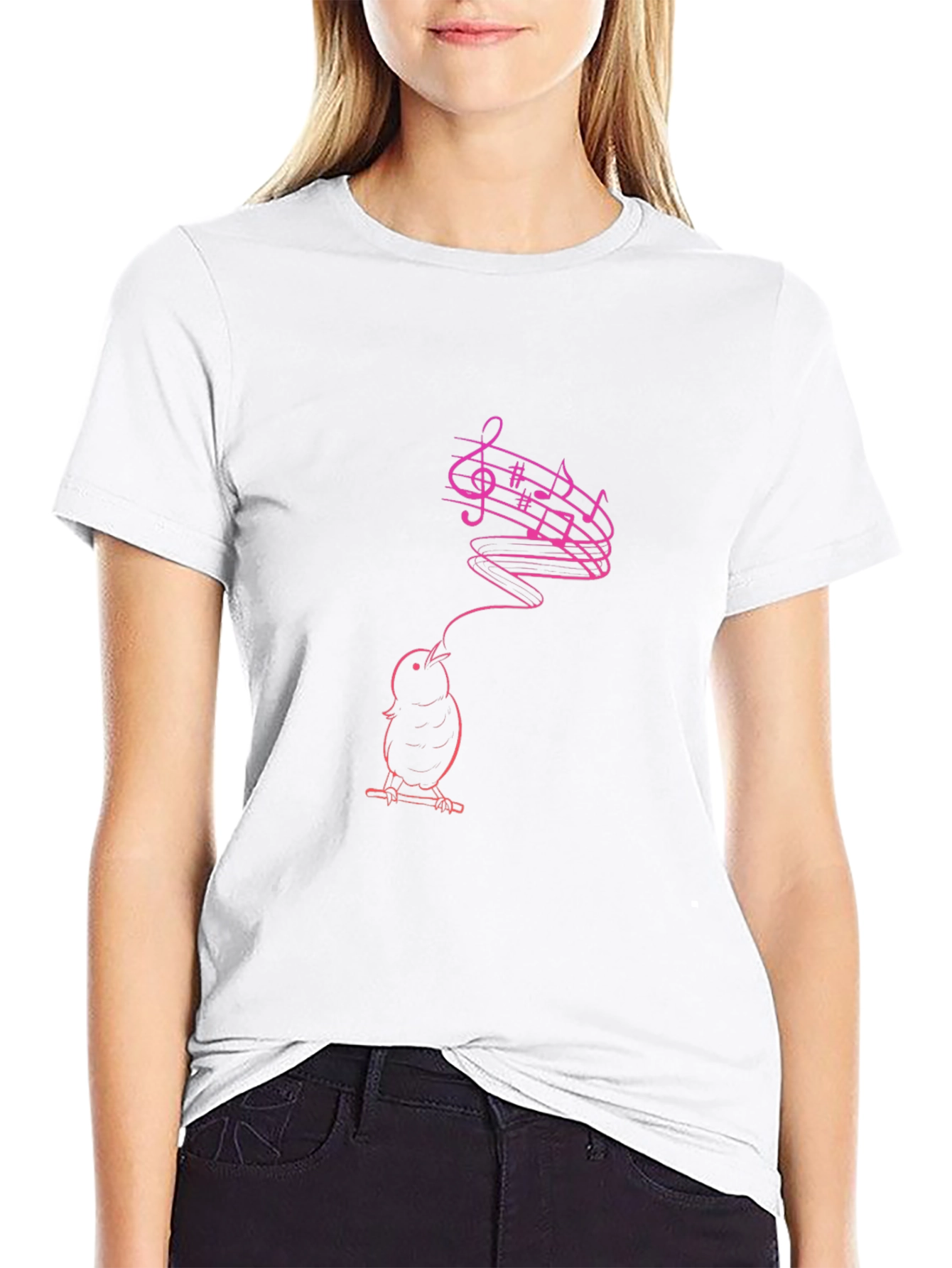 Singing Bird Graphic T-Shirt