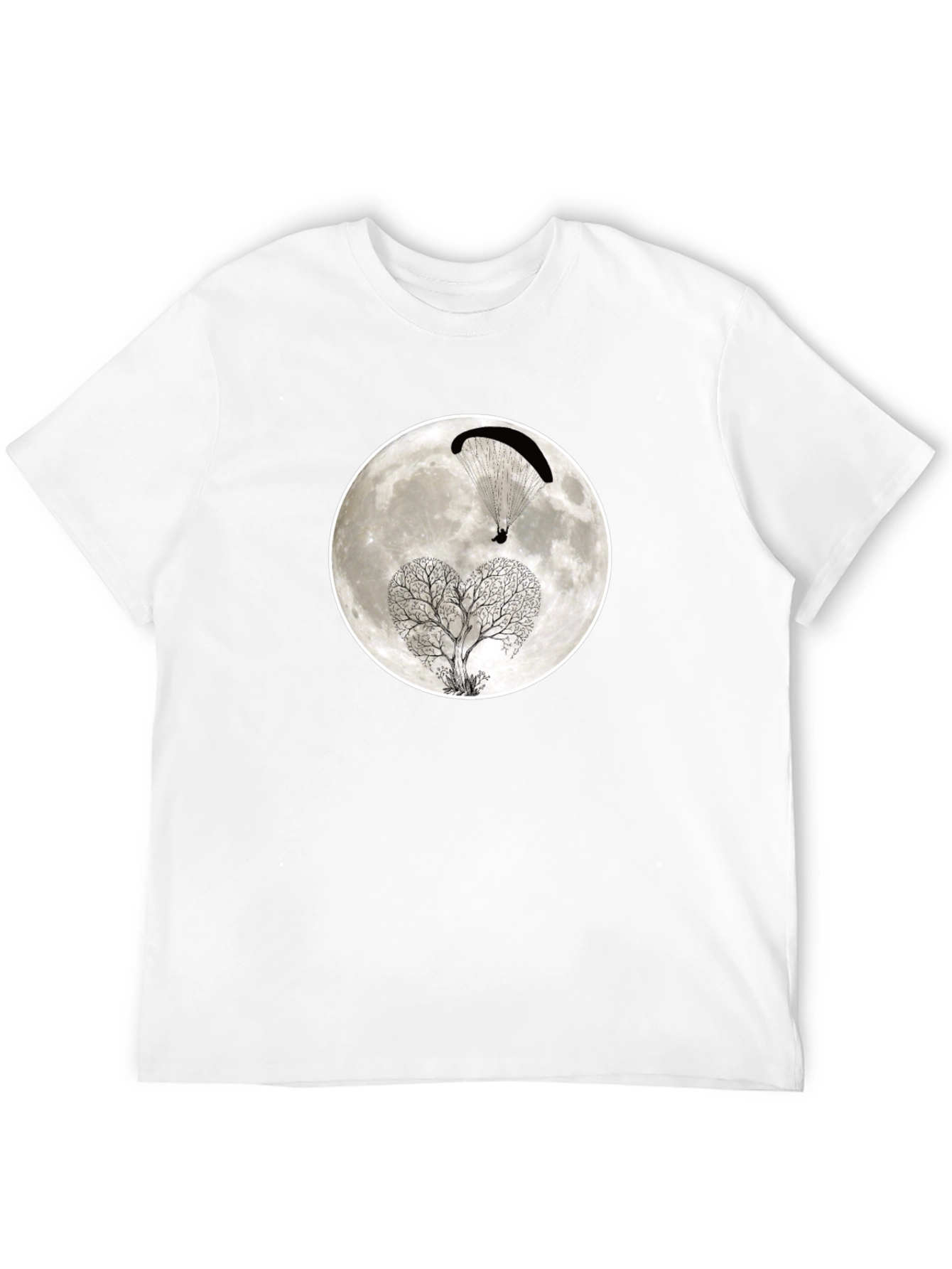 Moon Paraglider Tree Graphic Tee
