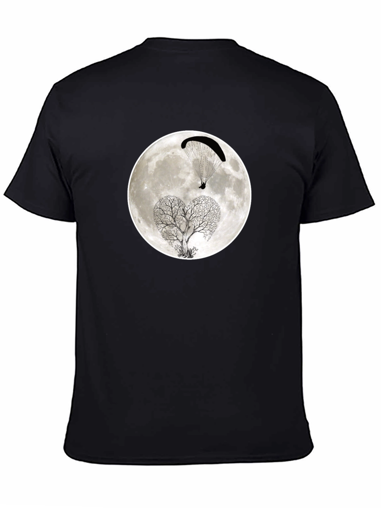 Moon Paraglider Tree Graphic Tee