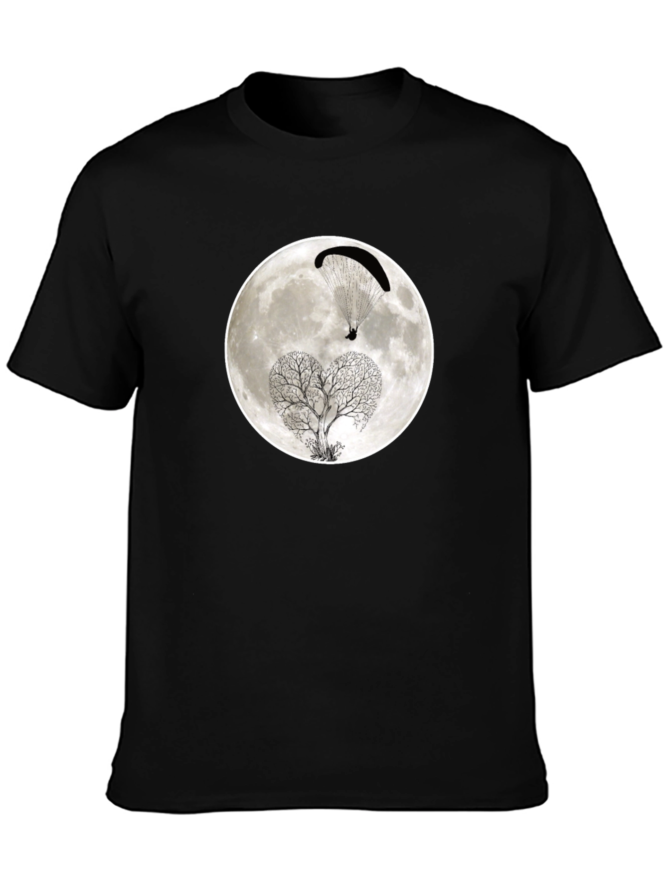 Moon Paraglider Tree Graphic Tee
