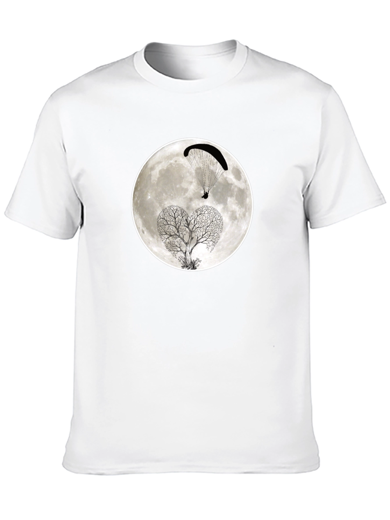 Moon Paraglider Tree Graphic Tee