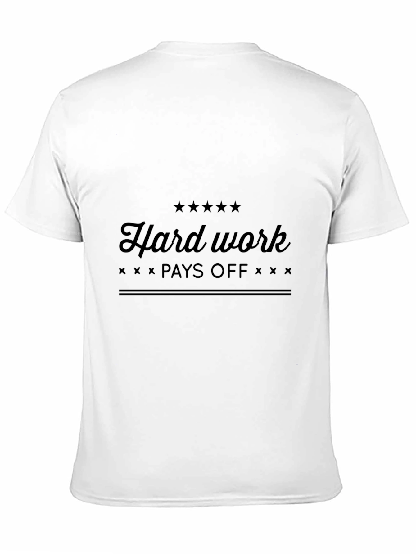 Hard Work Pays Off Black T-Shirt