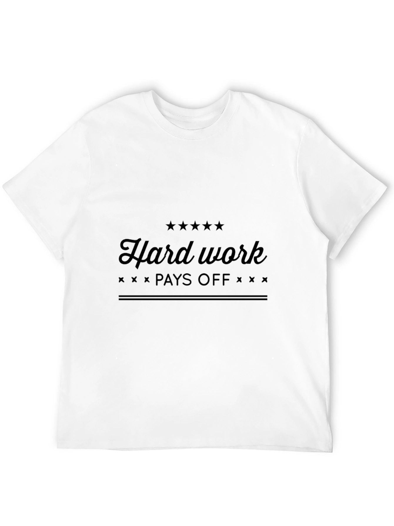 Hard Work Pays Off Black T-Shirt