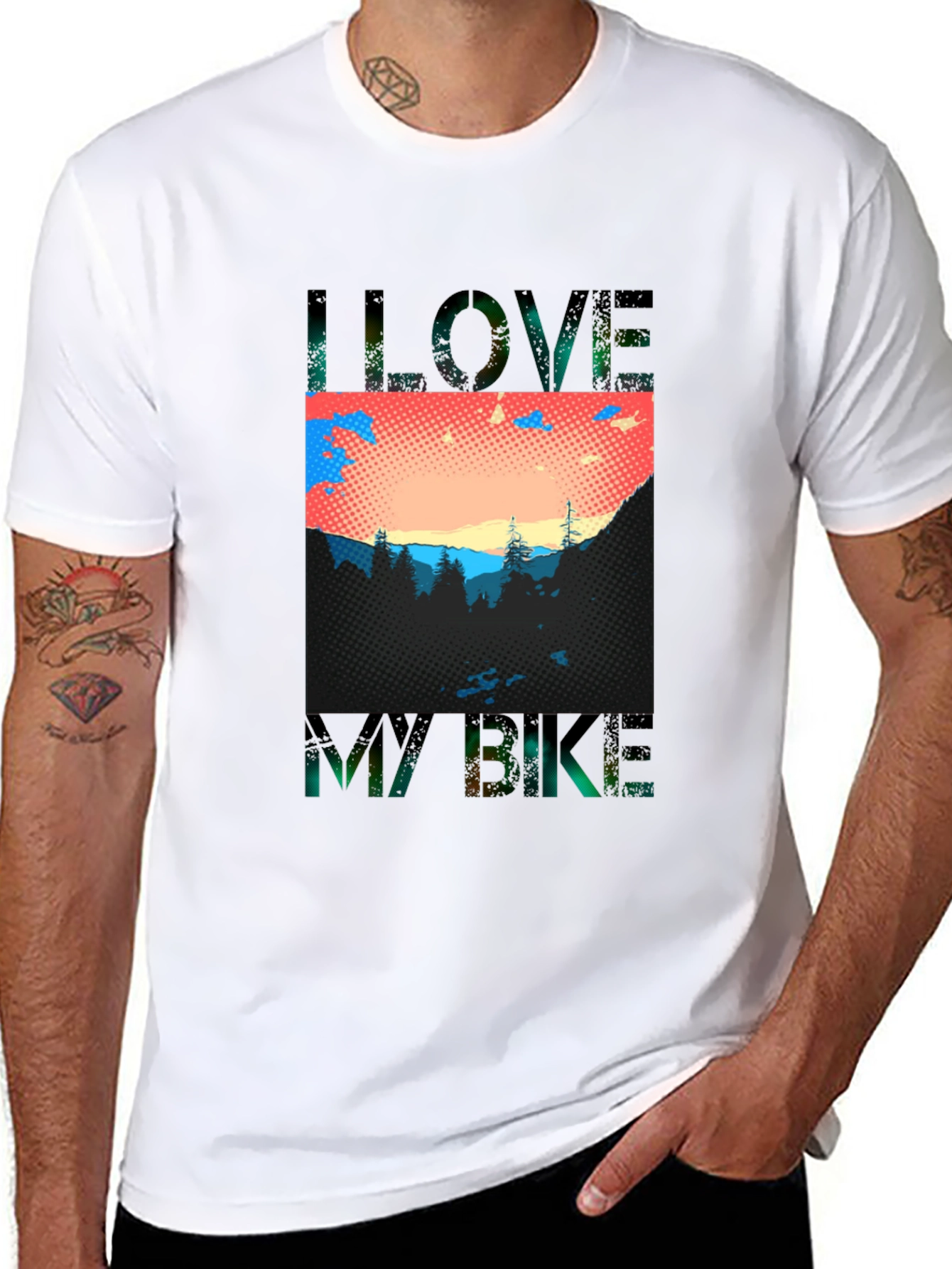 I Love My Bike Graphic Tee