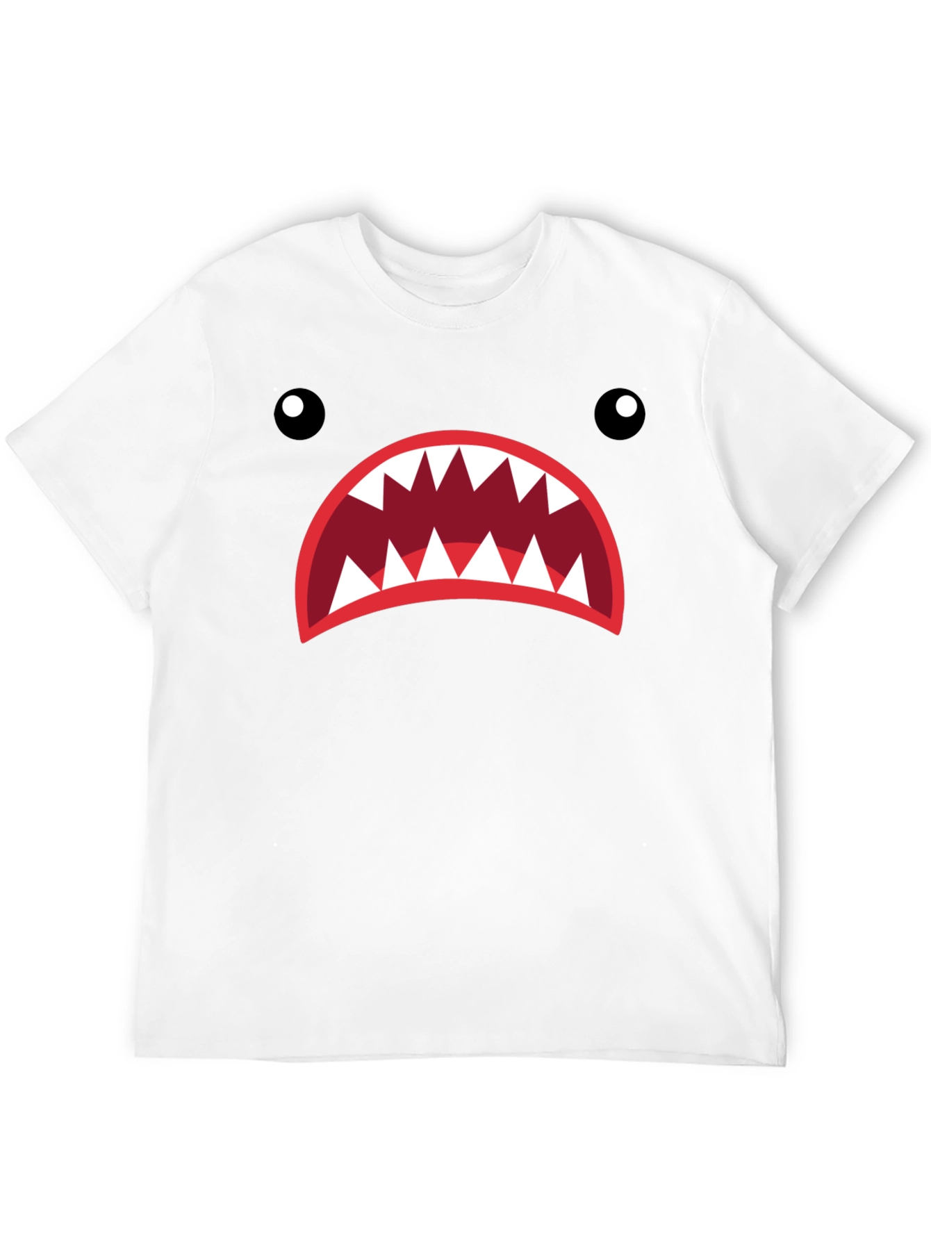 Monster Mouth Graphic Tee - Unique Design Casual Style