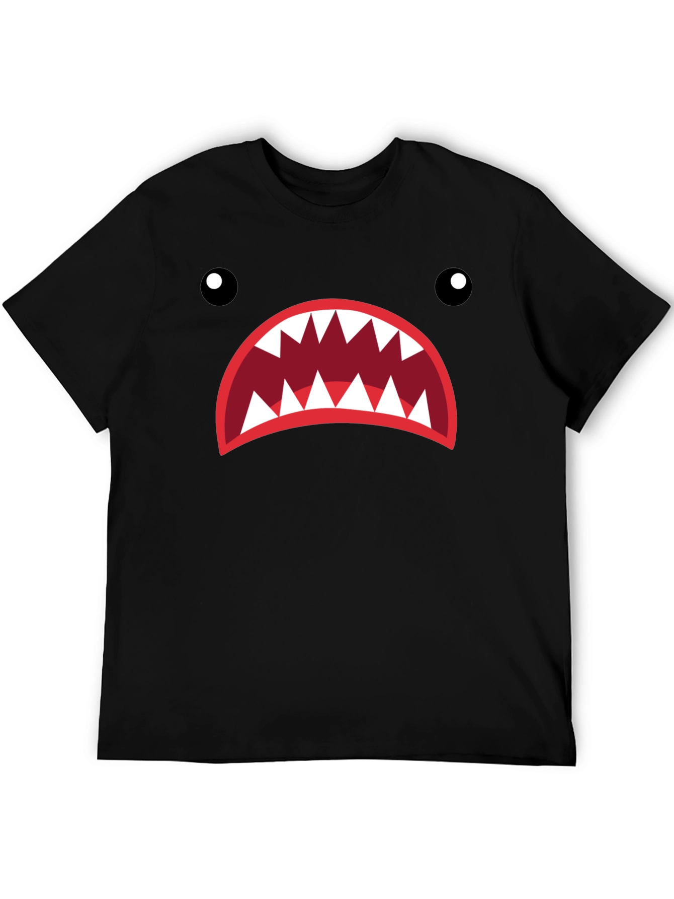 Monster Mouth Graphic Tee - Unique Design Casual Style