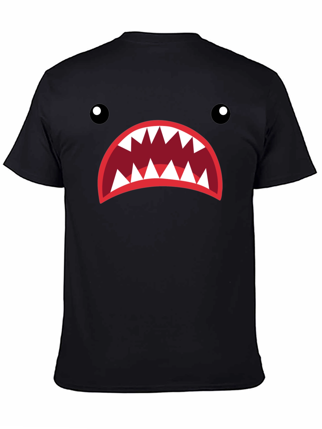 Monster Mouth Graphic Tee - Unique Design Casual Style