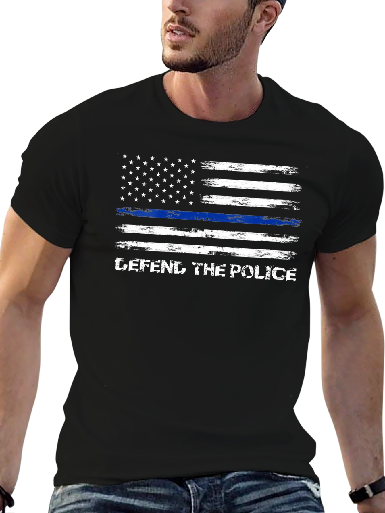 Defend The Police American Flag T-Shirt
